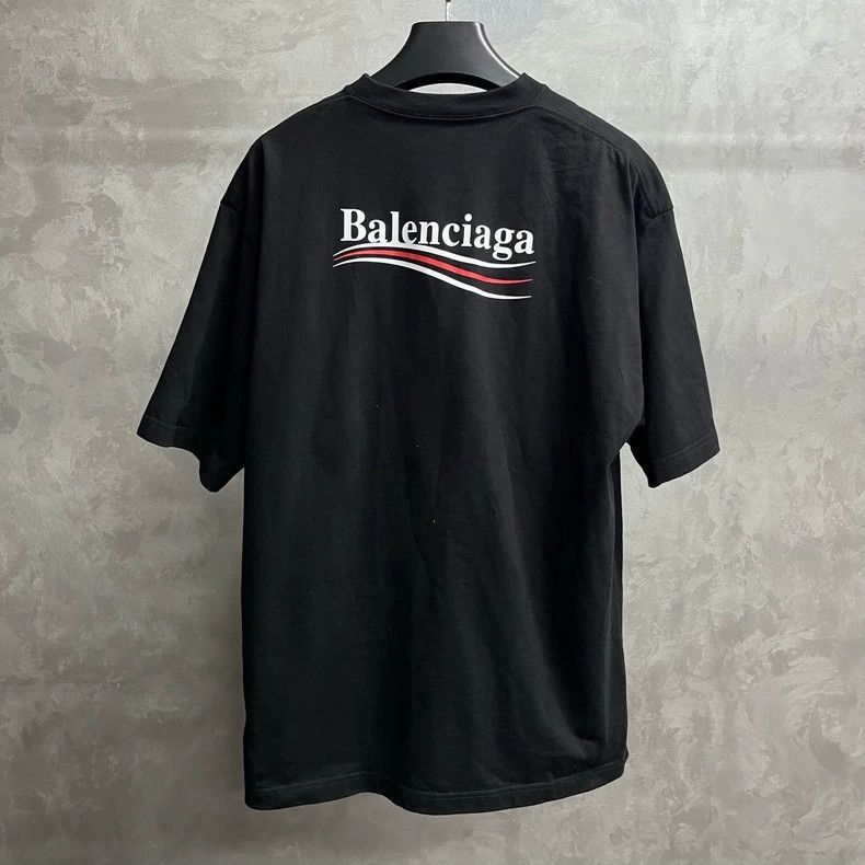 Balenciaga Balenciaga Black Logo Embroidered Short Sleeve Top-2506 Size US M / EU 48-50 / 2 - 5 Thumbnail