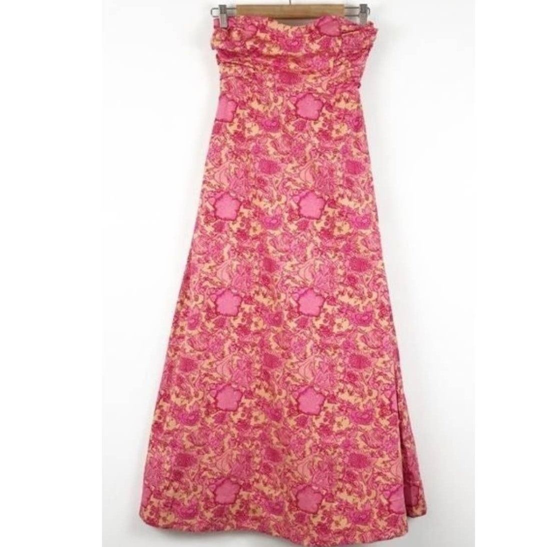 Free People New Ruby's Sweetheart Midi Dress $148 SIZE 2 Berry Floral Size XS / US 0-2 / IT 36-38 - 4 Thumbnail