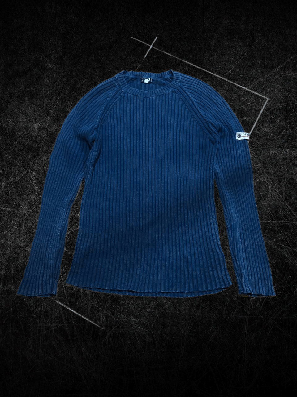 Dolce & Gabbana Dolce & Gabbana Vintage Blue Men's Sweater Size US XL / EU 56 / 4 - 1 Thumbnail