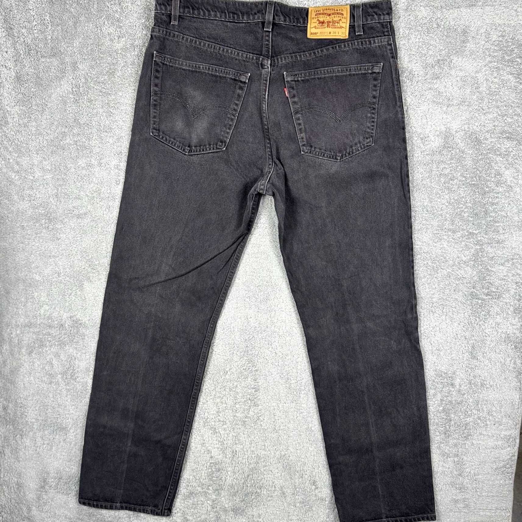 Levi's VINTAGE Levi's 505 Jeans Mens 38x32 USA Made 1998 Charcoal Wash Paper Tag 90s Grunge Denim 5-Pocket Mens Jeans Size US 38 / EU 54 - 6 Thumbnail