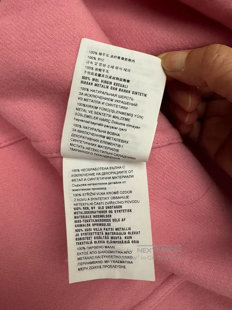 Miu Miu Miu Miu 40 Pink 100% wool coat Size L / US 10 / IT 46 - 7 Thumbnail