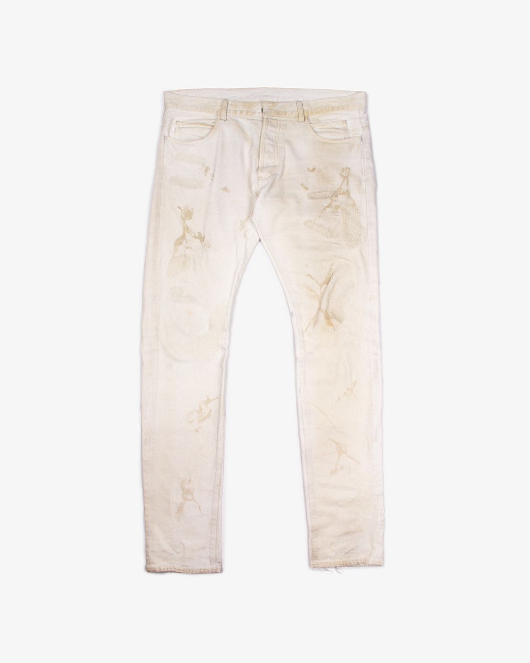 Balmain BALMAIN WHITE DISTRESSED DENIM Size US 31 - 1 Thumbnail