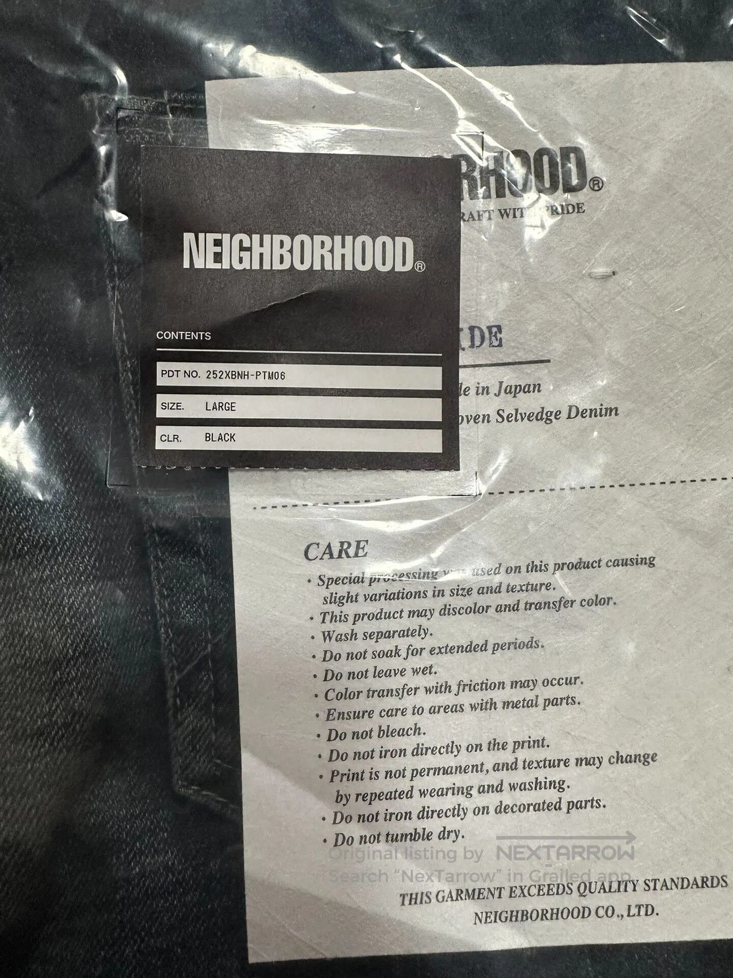 Neighborhood Neighborhood Wide-Leg Denim Jeans in Blue. Size US 30 / EU 46 - 6 Thumbnail