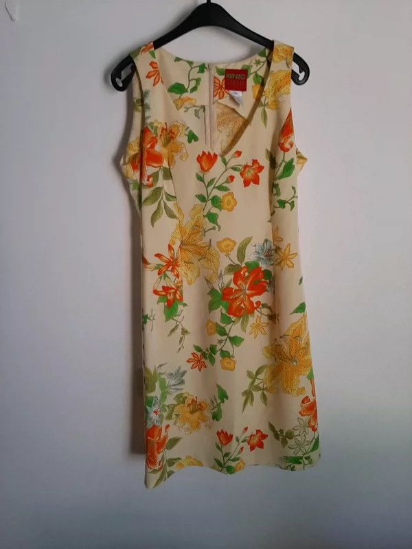 Kenzo KENZO 80s Vintage Floral Dress - dmc Size US S / EU 44-46 / 1 - 1 Thumbnail