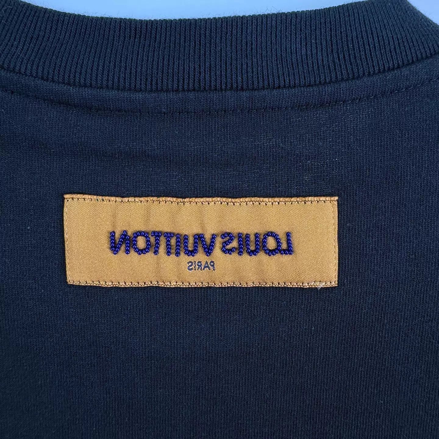 Louis Vuitton LV Pharrell Beaded Logo Black S/S T M Italy Size US M / EU 48-50 / 2 - 5 Thumbnail