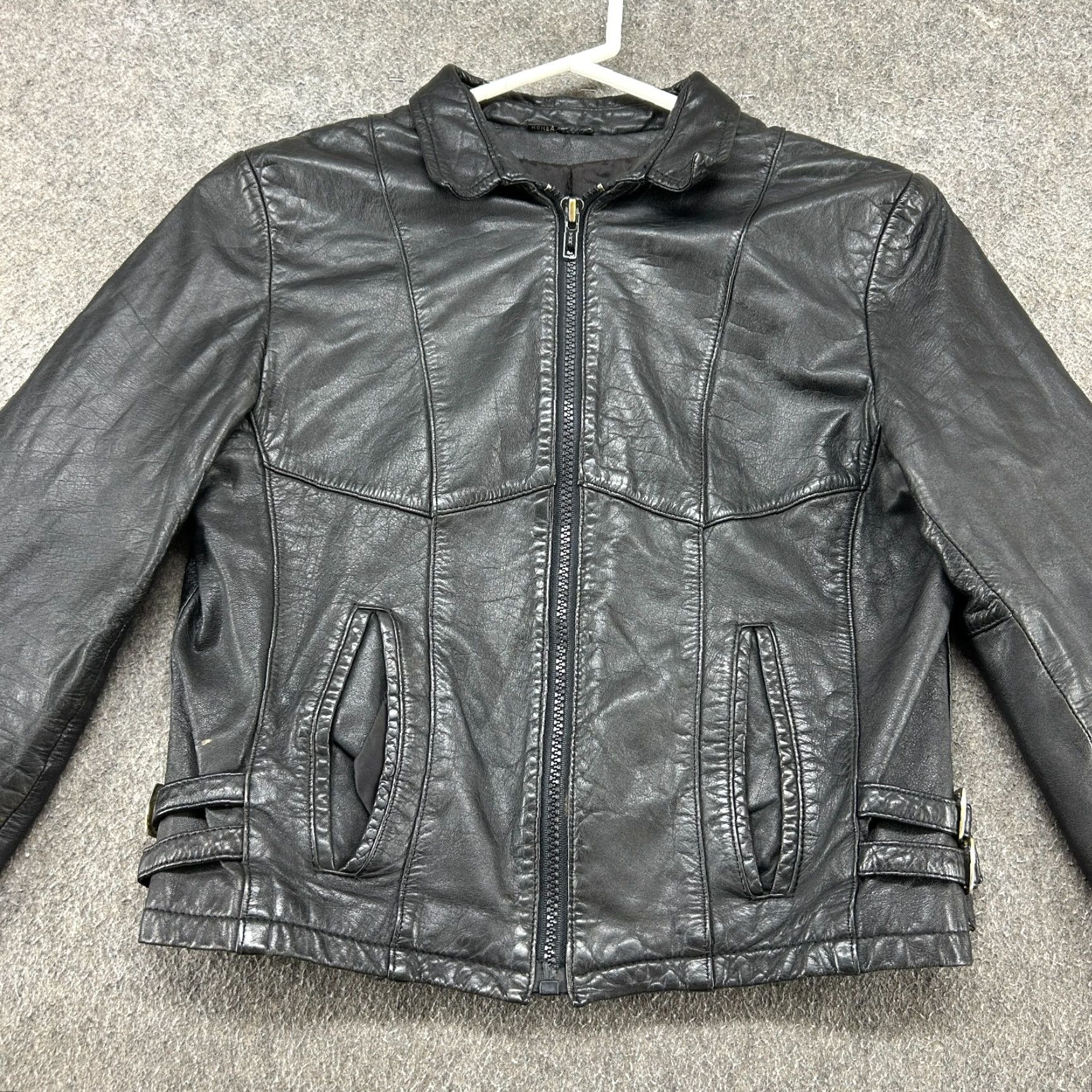 Vintage VINTAGE Wilsons Leather Jacket Women 10 Black Bomber Genuine Biker Crop Moto 80s Size L / US 10 / IT 46 - 3 Thumbnail