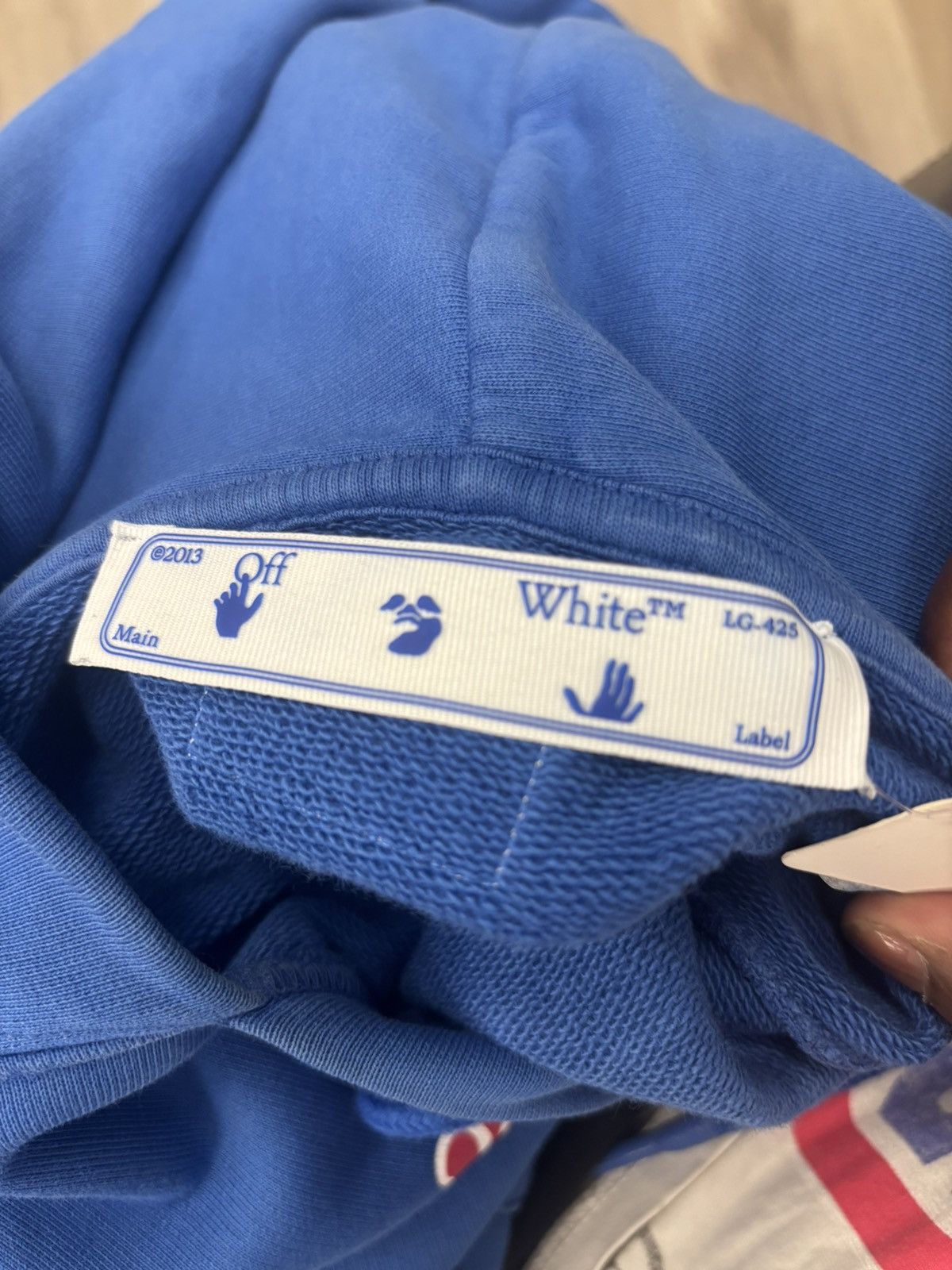 Off-White Off-White x Chicago Cubs Hoodie Blue Size Large Brand New Size US L / EU 52-54 / 3 - 5 Thumbnail