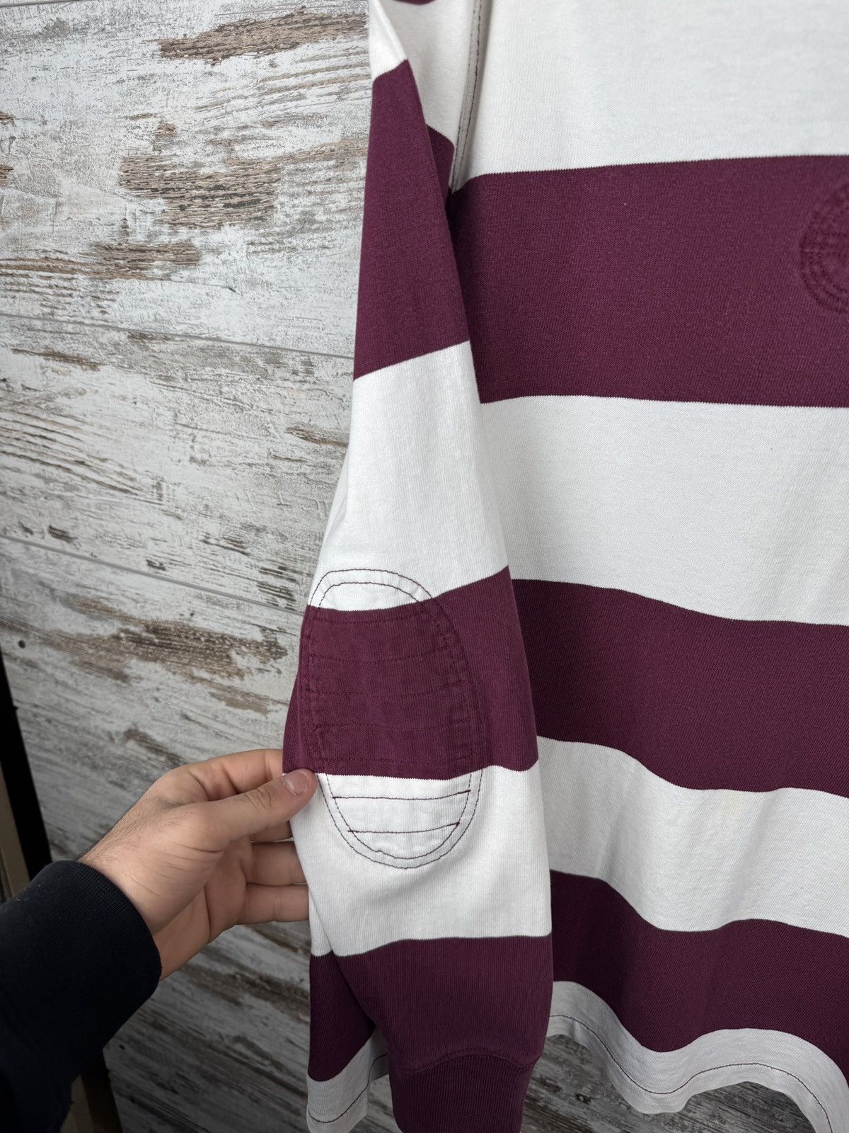 Polo Ralph Lauren Mens Vintage Polo Ralph Lauren rugby sweatshirt striped OG Size US L / EU 52-54 / 3 - 7 Thumbnail
