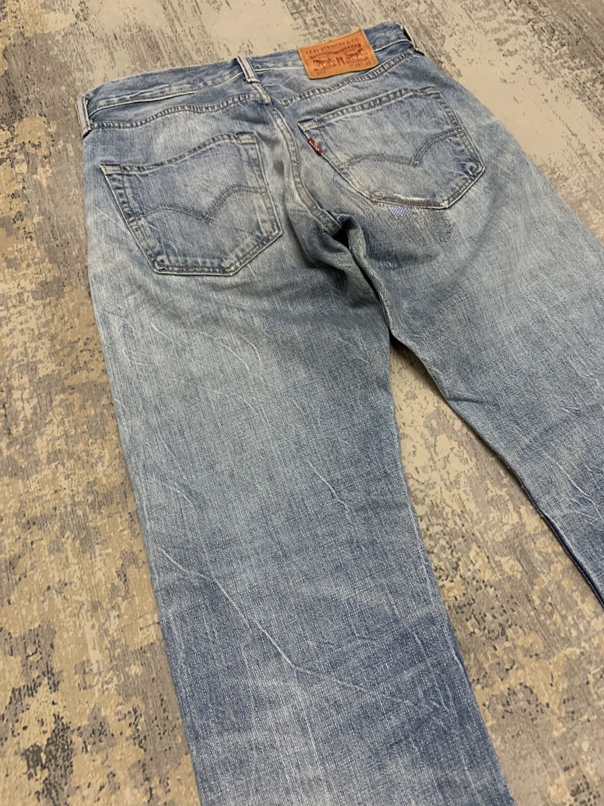 Levi's Vintage Levis 501 Red Line Selvedge Denim Jean 29x30.5 Size US 29 - 12 Thumbnail