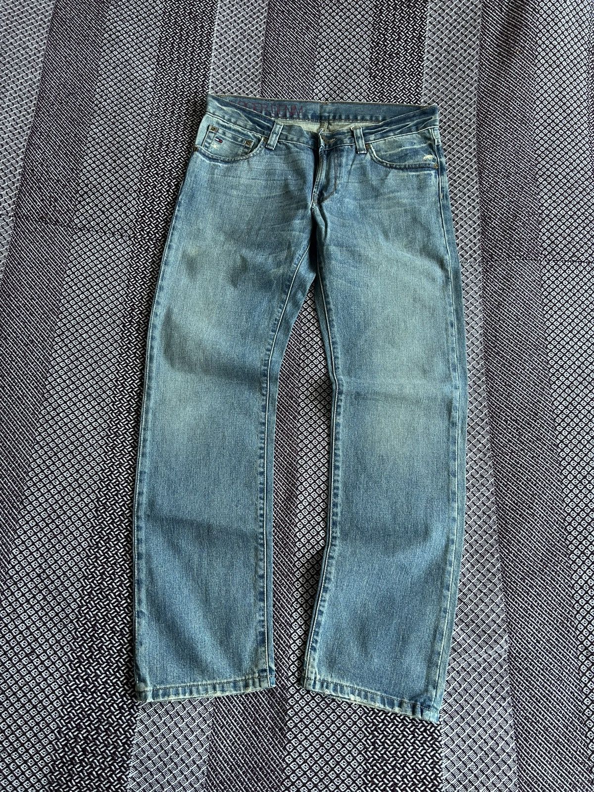 Tommy Hilfiger Crazy Tommy Hilfiger Denim Faded Jeans Washed Straight Sz 32 Size US 32 / EU 48 - 8 Thumbnail