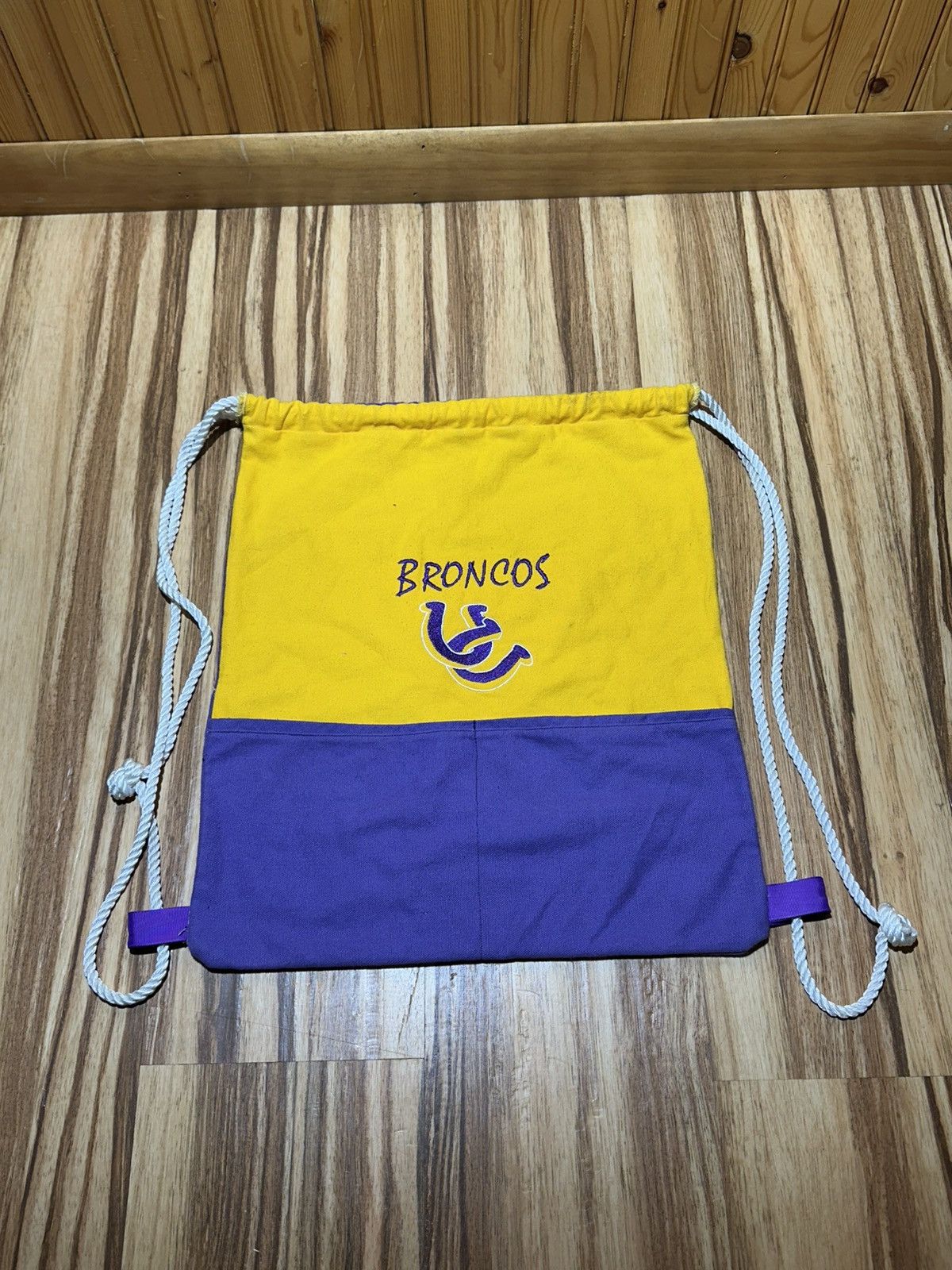 Other Broncos Yellow and Purple Drawstring Bags Size ONE SIZE - 8 Thumbnail