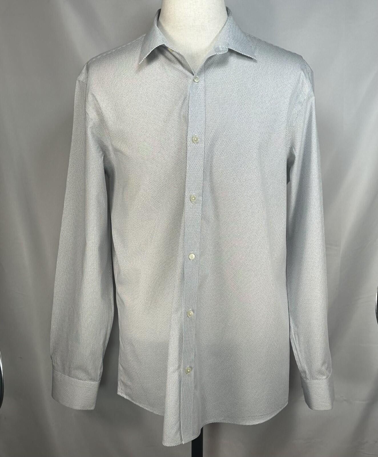 Banana Republic Banana Republic No-Iron Pinpoint Slim Button Up White Men XL Size US XL / EU 56 / 4 - 1 Thumbnail