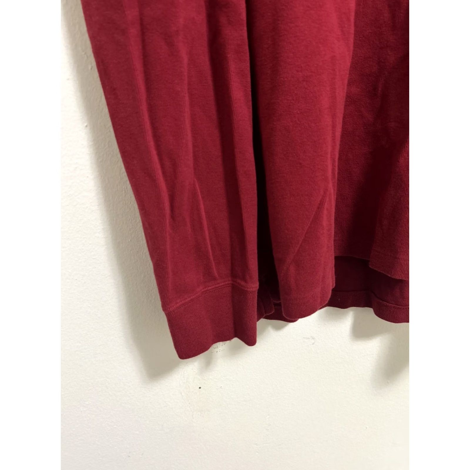 Ralph Lauren Polo Ralph Lauren Sweater Mens Large Red Estate Rib 1/4-Zip Pullover Cotton Rib-Knit Embroidered Logo Pony Size US L / EU 52-54 / 3 - 6 Thumbnail