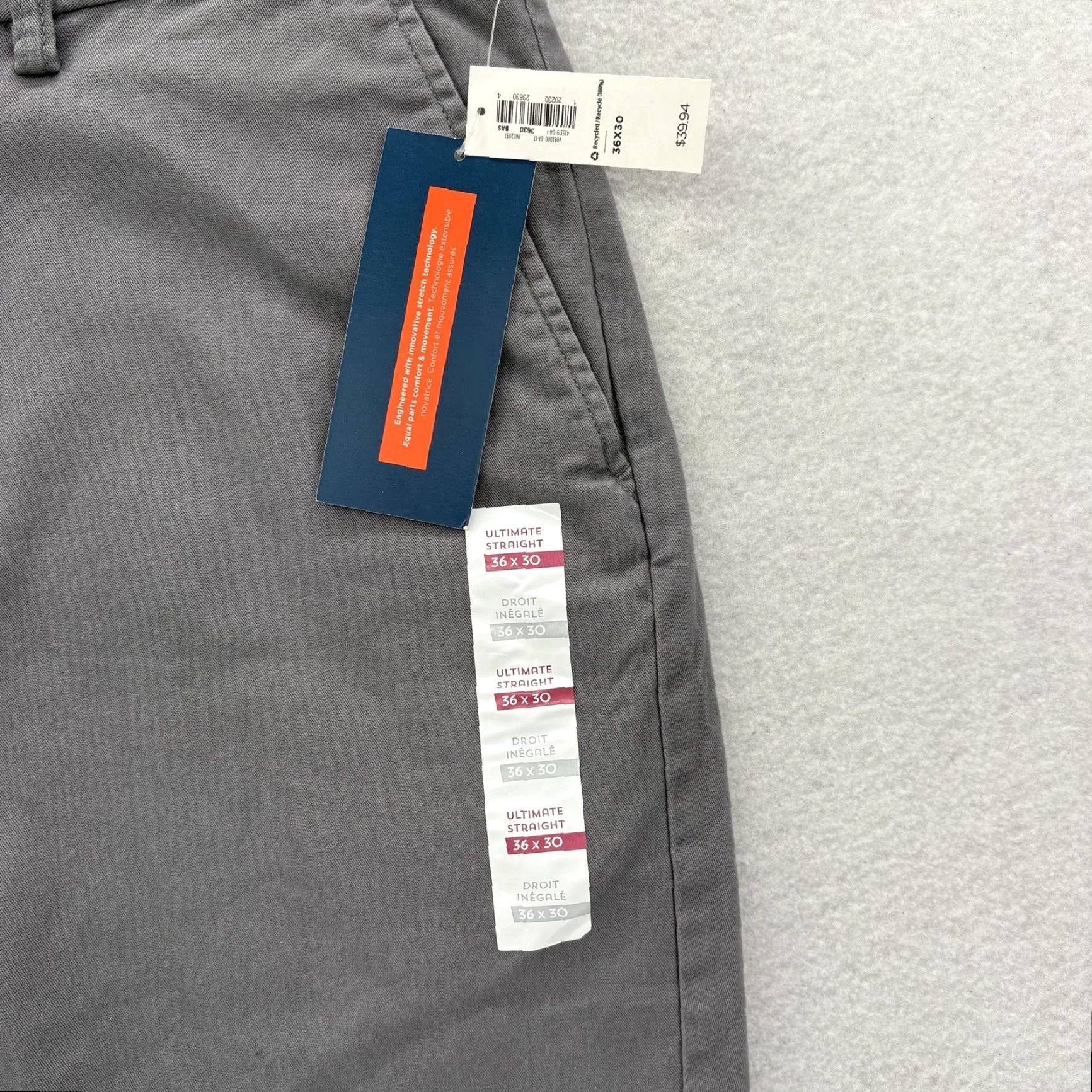 Old Navy **Mens Old Navy Ultimate Straight Chino Pants 36x30 Gray Casual** User: Mens Old Navy Ultimate Straight Chino Pants 36x30 Gray Casual Size US 36 / EU 52 - 3 Thumbnail