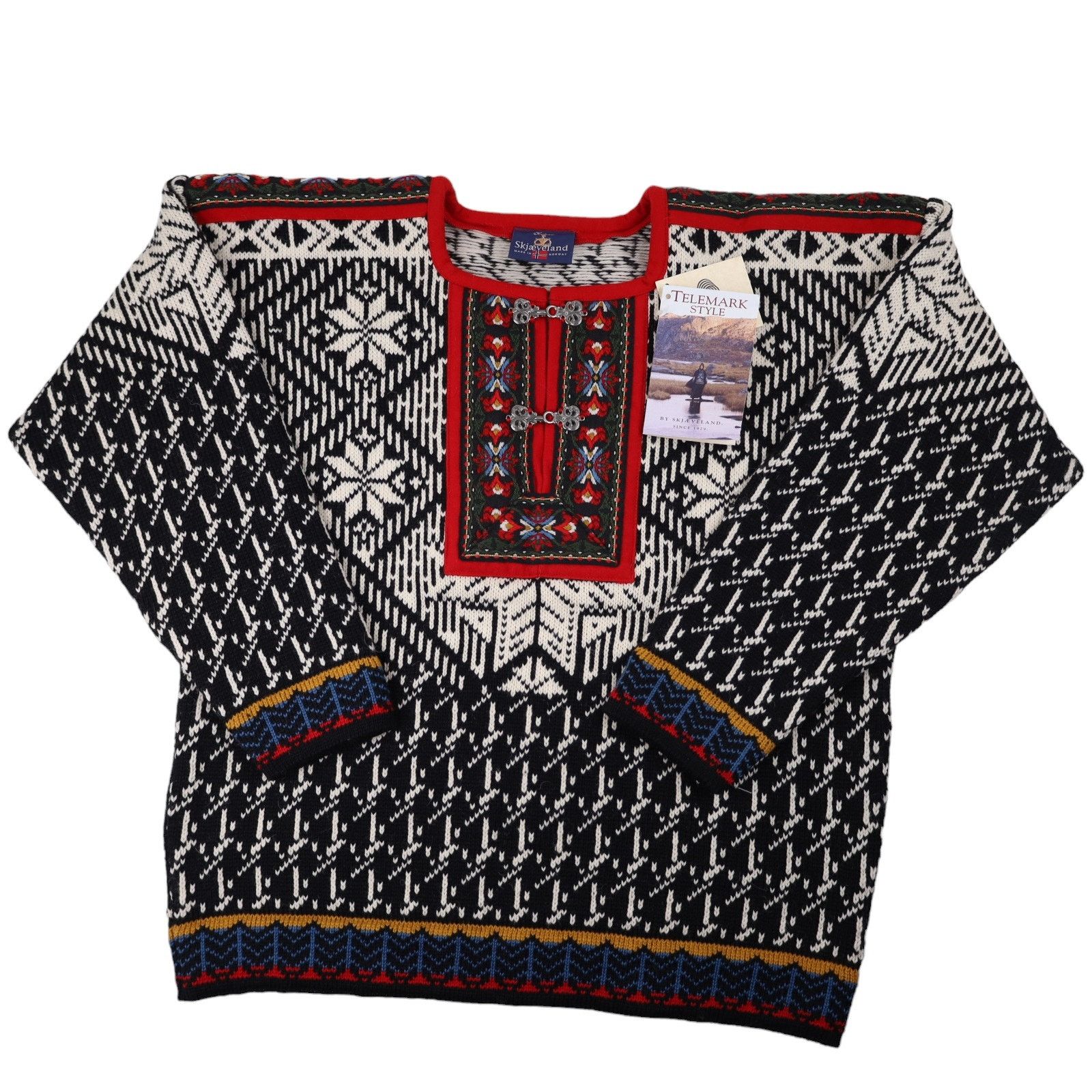 Vintage Vintage NWT Skjaeveland Norwegian Traditional Wool Sweater Size US S / EU 44-46 / 1 - 1 Thumbnail