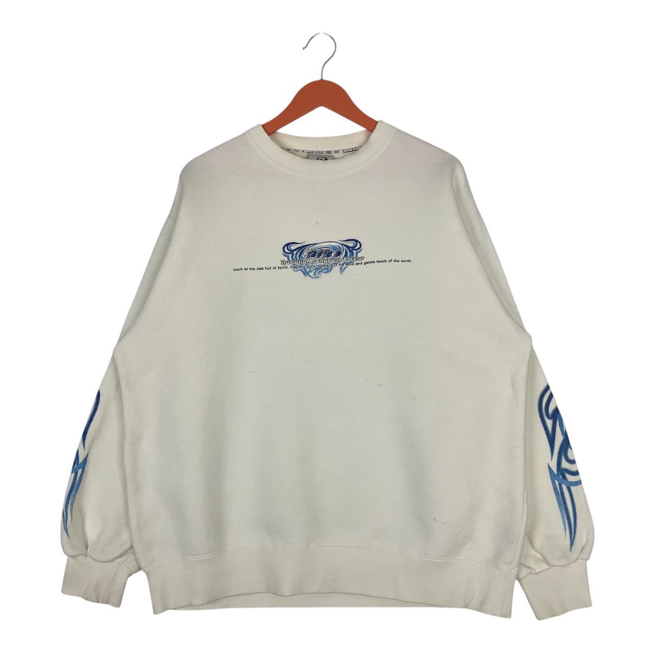 Vintage Vintage Piko Surf Backhit Printed Pullover Sweatshirt Size US L / EU 52-54 / 3 - 2 Thumbnail