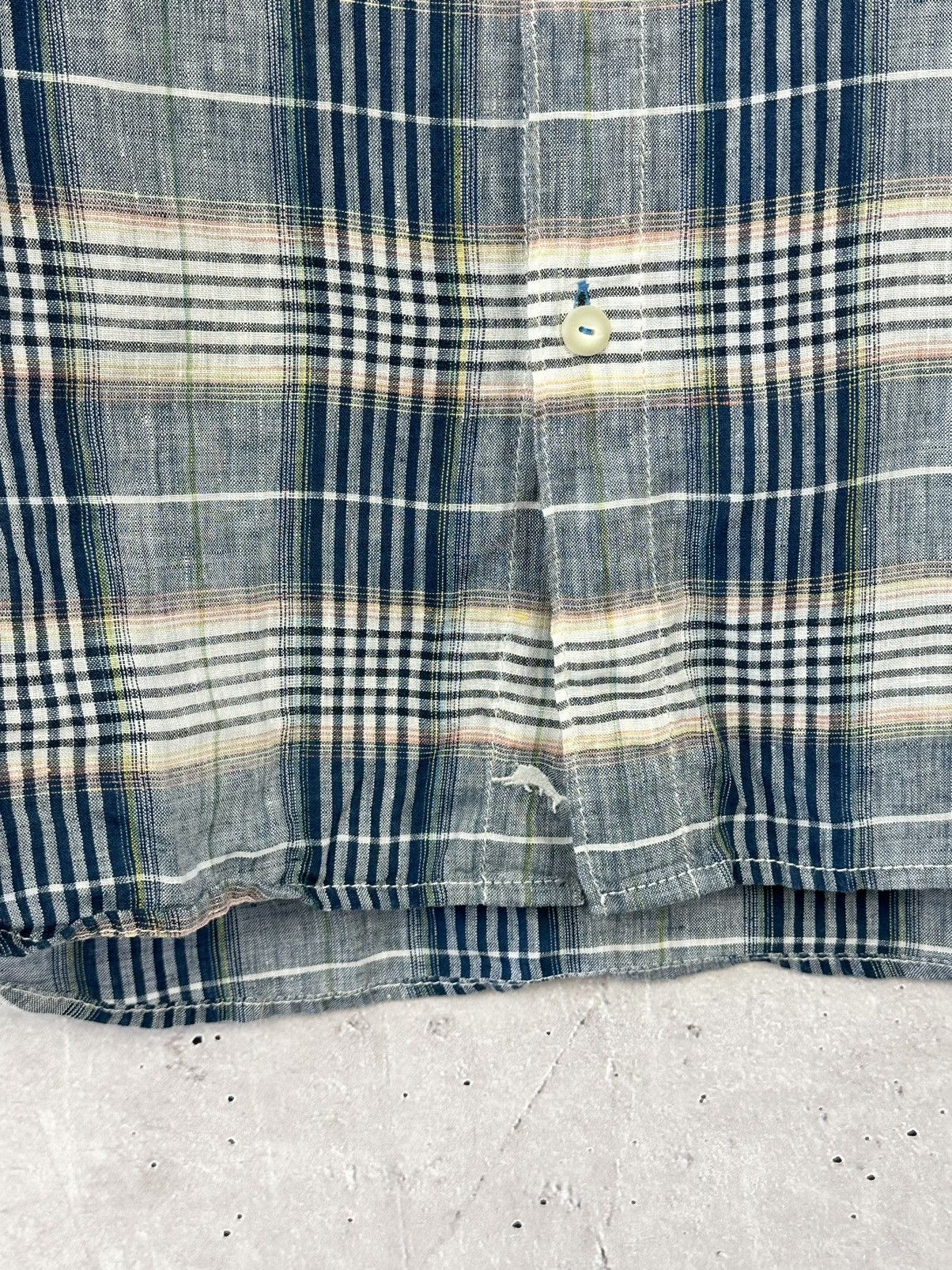 Designer × Tommy Bahama Tommy Bahama Linen Check Short Sleeve Shirt Size US L / EU 52-54 / 3 - 5 Thumbnail