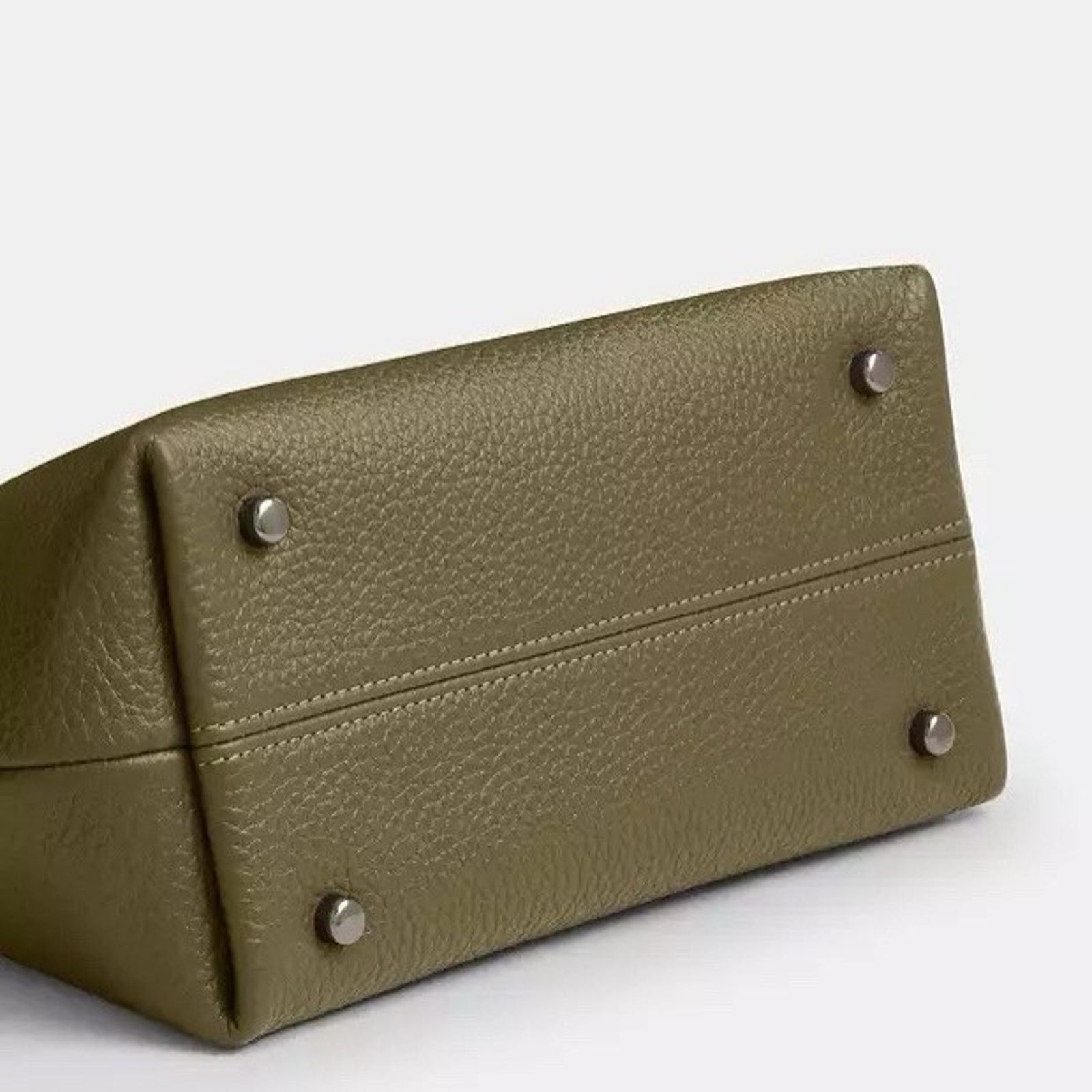 Coach NWT Coach Emory Top Handle Bag leather CCE53 QBOLV Olive Size ONE SIZE - 12 Thumbnail