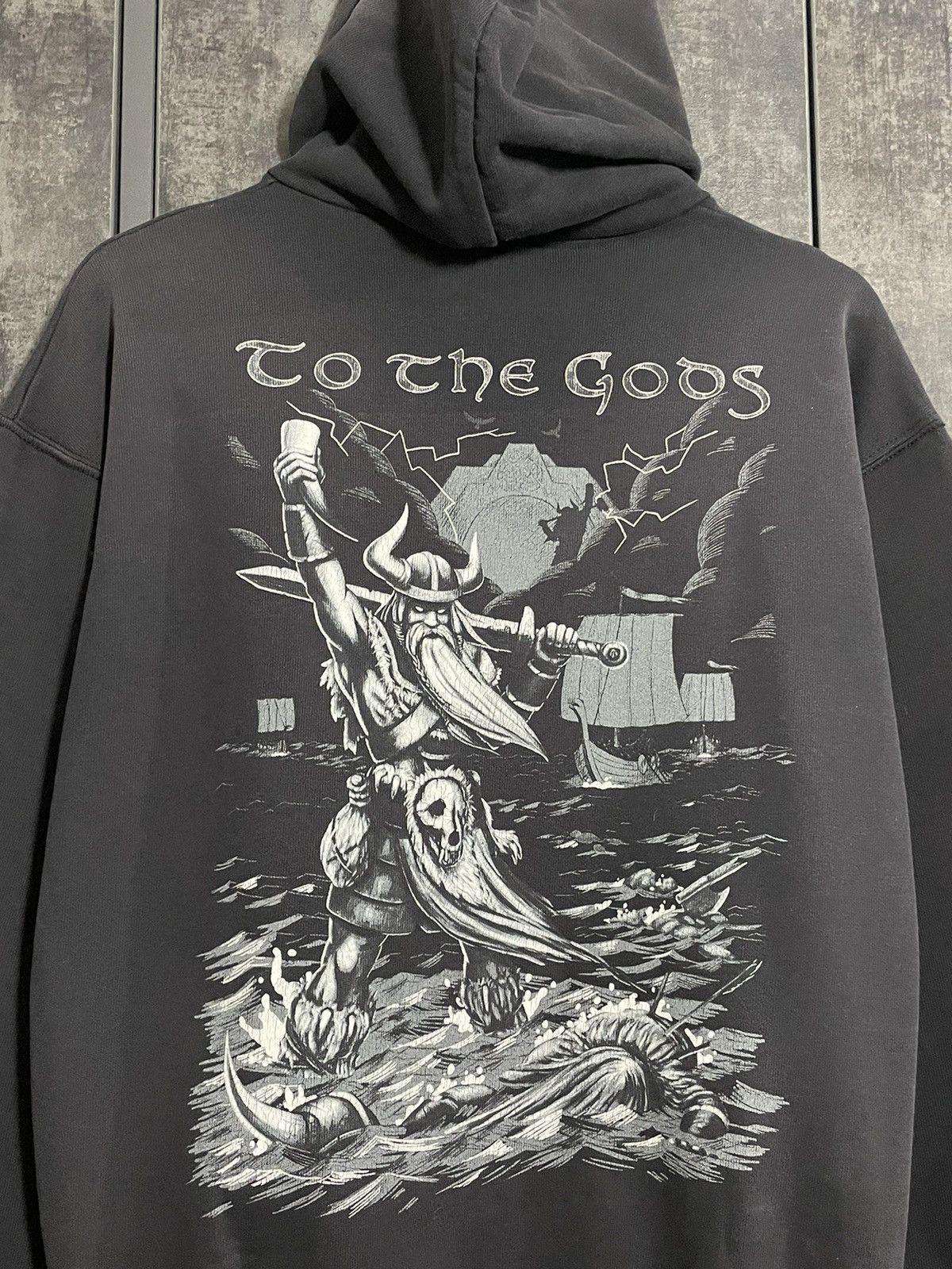 Vintage Vintage Sons Of Odin Manovar Faded Hoodie Deftones Oasis 3D Size US M / EU 48-50 / 2 - 6 Thumbnail