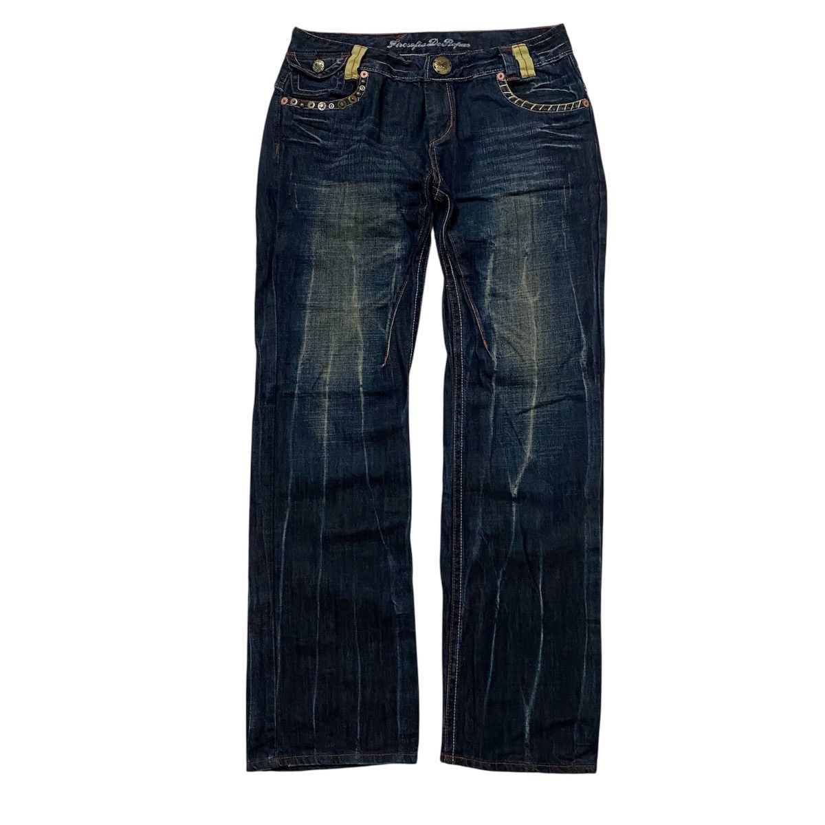 Japanese Brand Rare Firosofia De Ropas Flare Denim Jeans Size US 34 / EU 50 - 1 Thumbnail