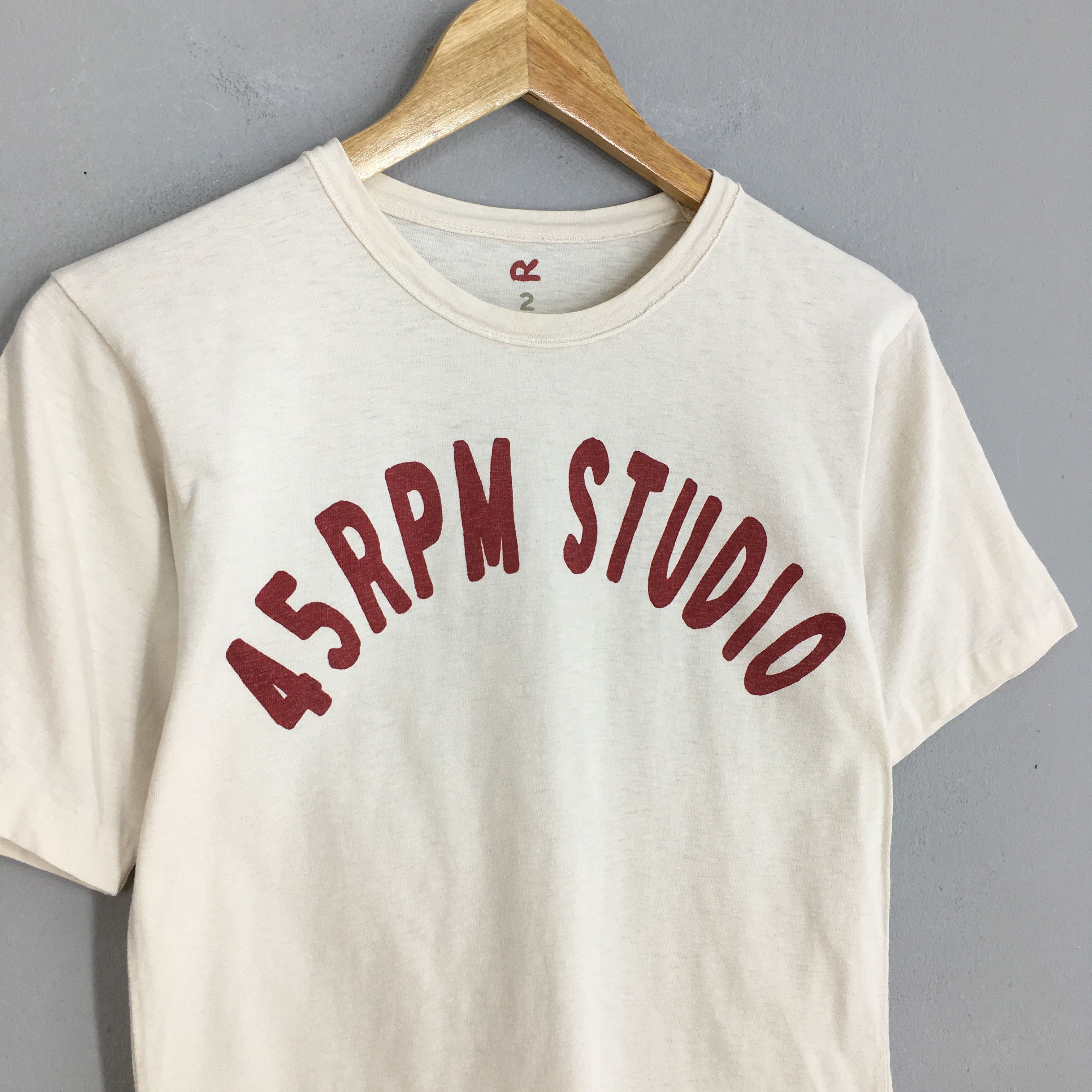 45rpm × Japanese Brand × Vintage Vintage Japanese 45RPM Studio Japan T shirt XS Size US XS / EU 42 / 0 - 3 Thumbnail