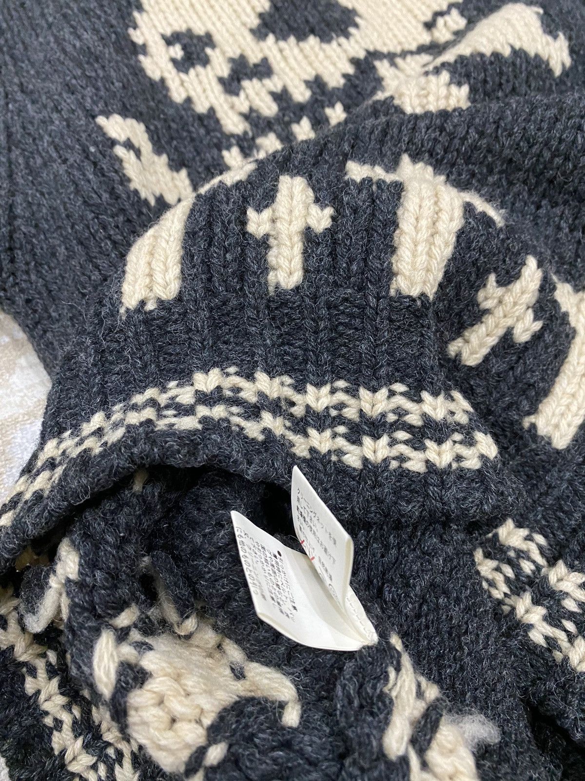Japanese Brand EDGE RUPERT Knitted Skull Cross Knitwear Size US M / EU 48-50 / 2 - 7 Thumbnail