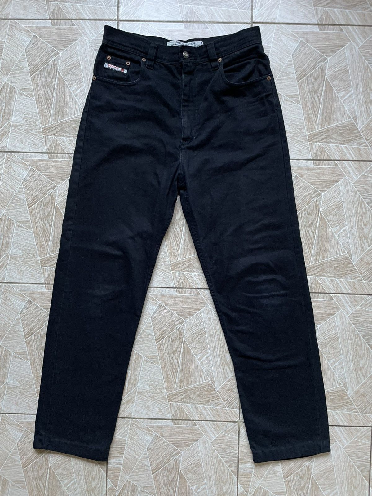 Diesel Y2K Archive Vintage Diesel Saddle Trade Mark 32 Black Denim Size US 32 / EU 48 - 1 Thumbnail