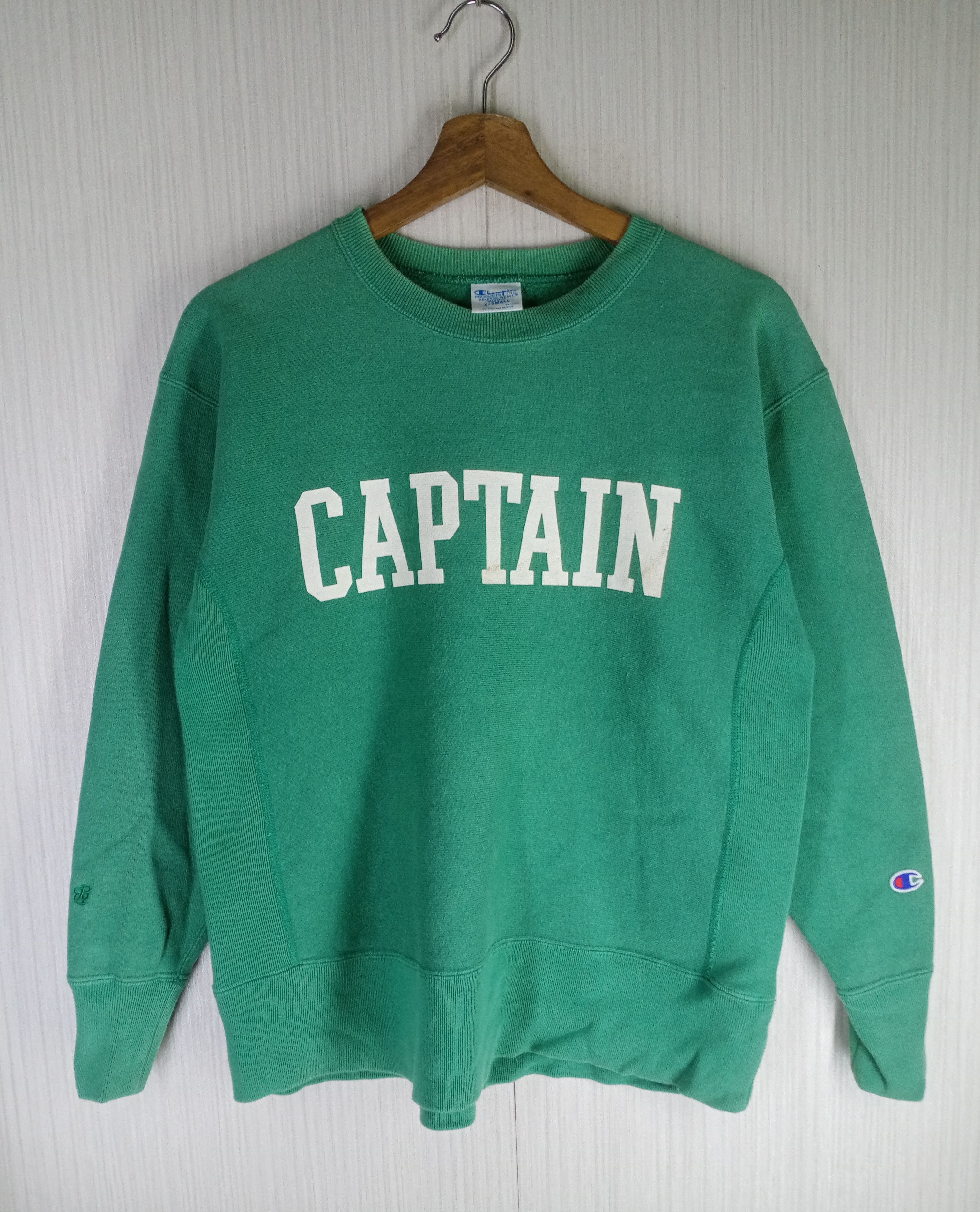 Champion Vintage 90s CAPTAIN Champion Reverse Weave Sweatshirt Size US XS / EU 42 / 0 - 1 Thumbnail