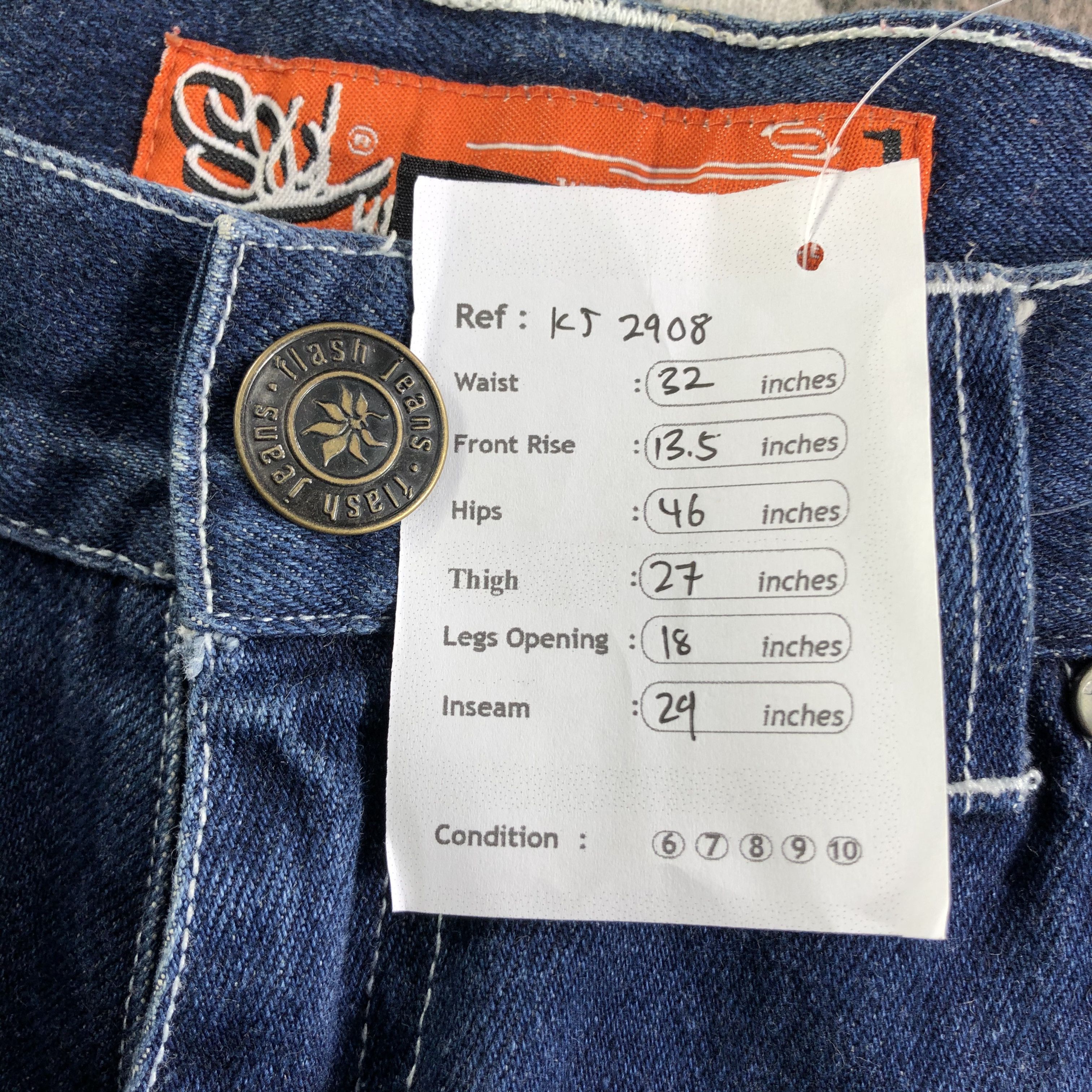 Japanese Brand Vintage Japanese Soul Jeans Baggy Denim KJ2908 Size US 32 / EU 48 - 12 Thumbnail