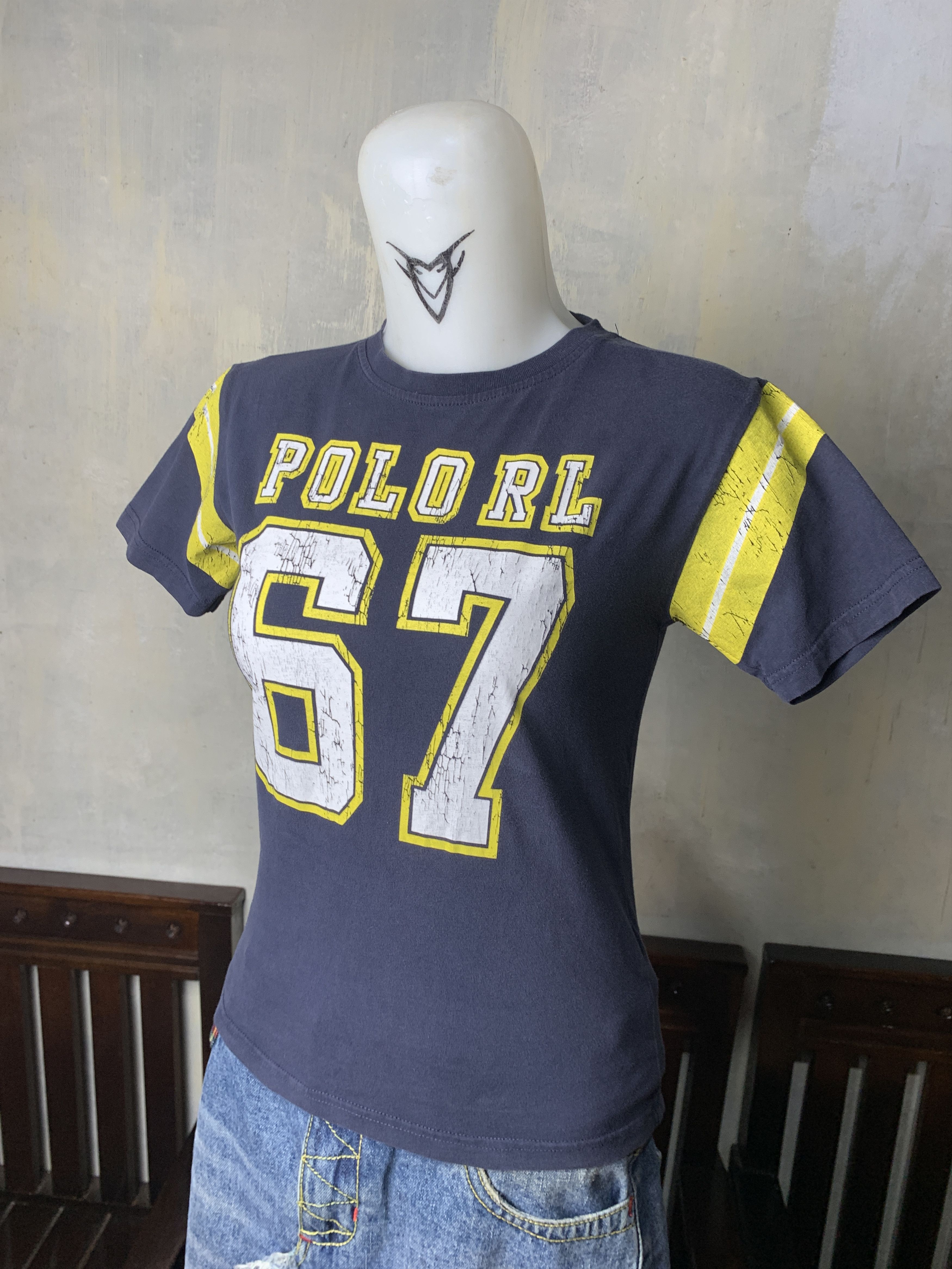 Polo Ralph Lauren Polo by Ralph Lauren Navy University Baby Tee (S) Size S / US 4 / IT 40 - 2 Thumbnail