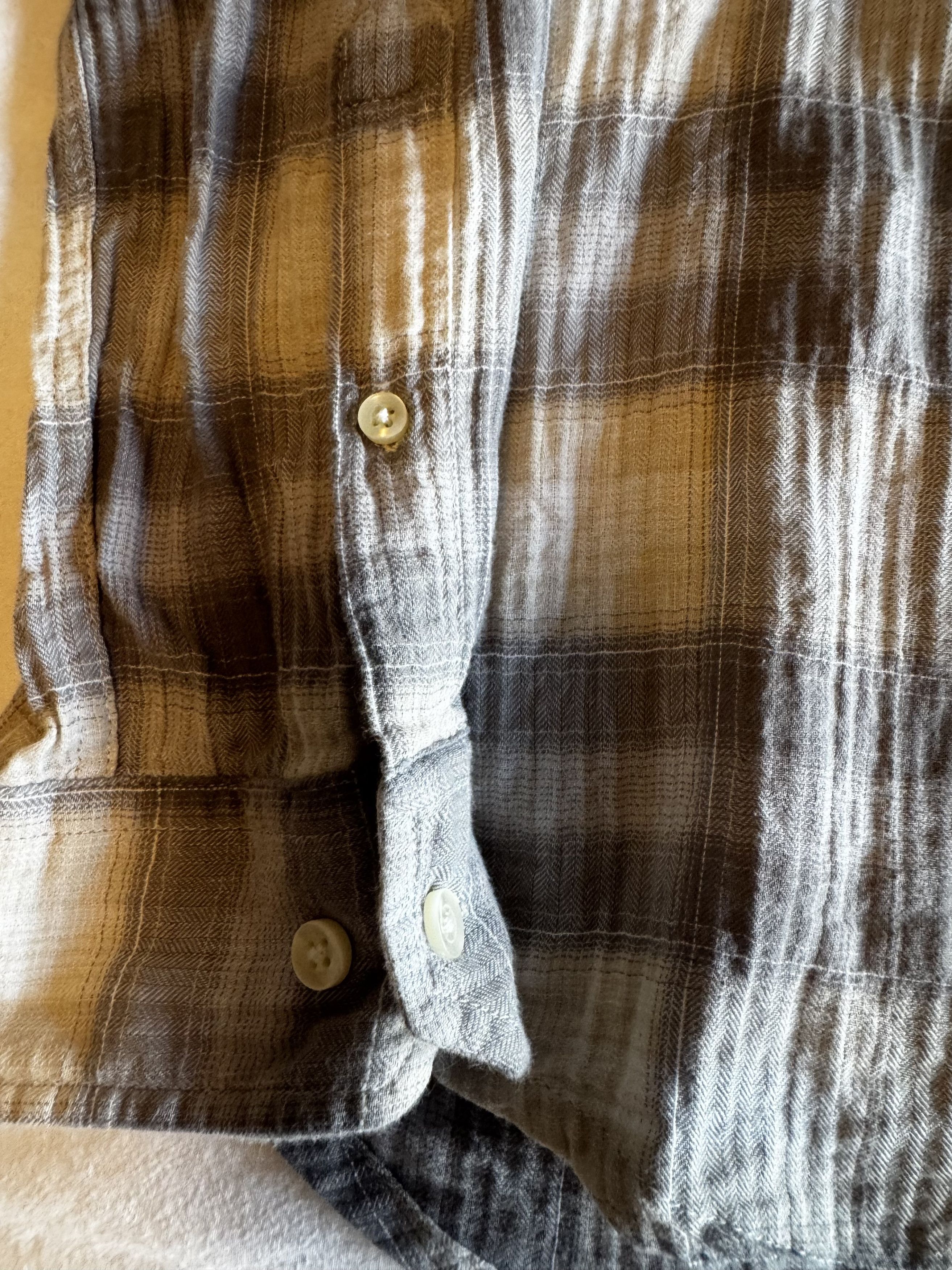 Barbour Barbour x Steve McQueen Plaid Cotton Button Up Beige Grey Size US L / EU 52-54 / 3 - 3 Thumbnail