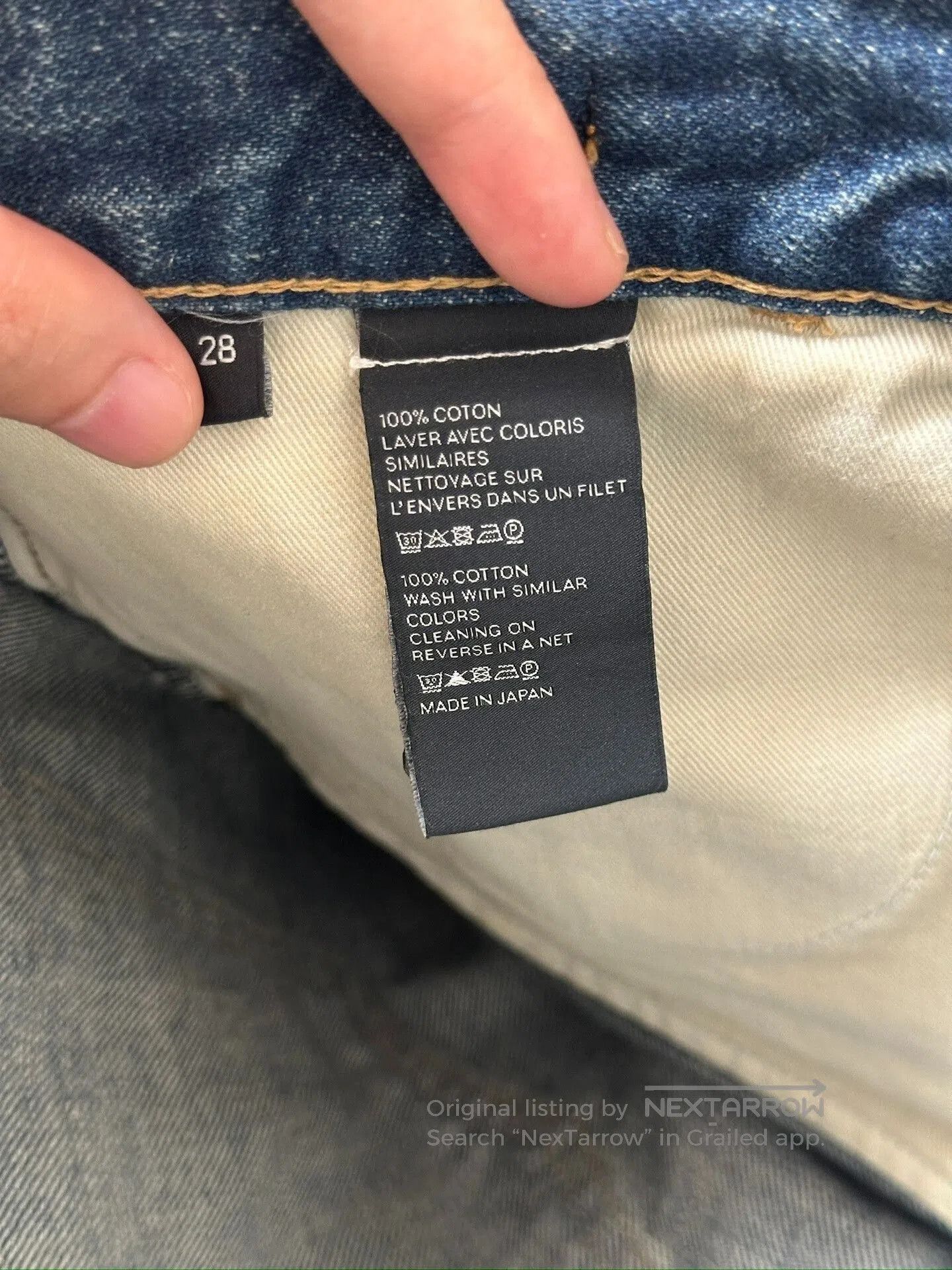 Celine CELINE Dylan Triomphe Gold Chain Flared Jeans 28. Size 28" / US 6 / IT 42 - 7 Thumbnail