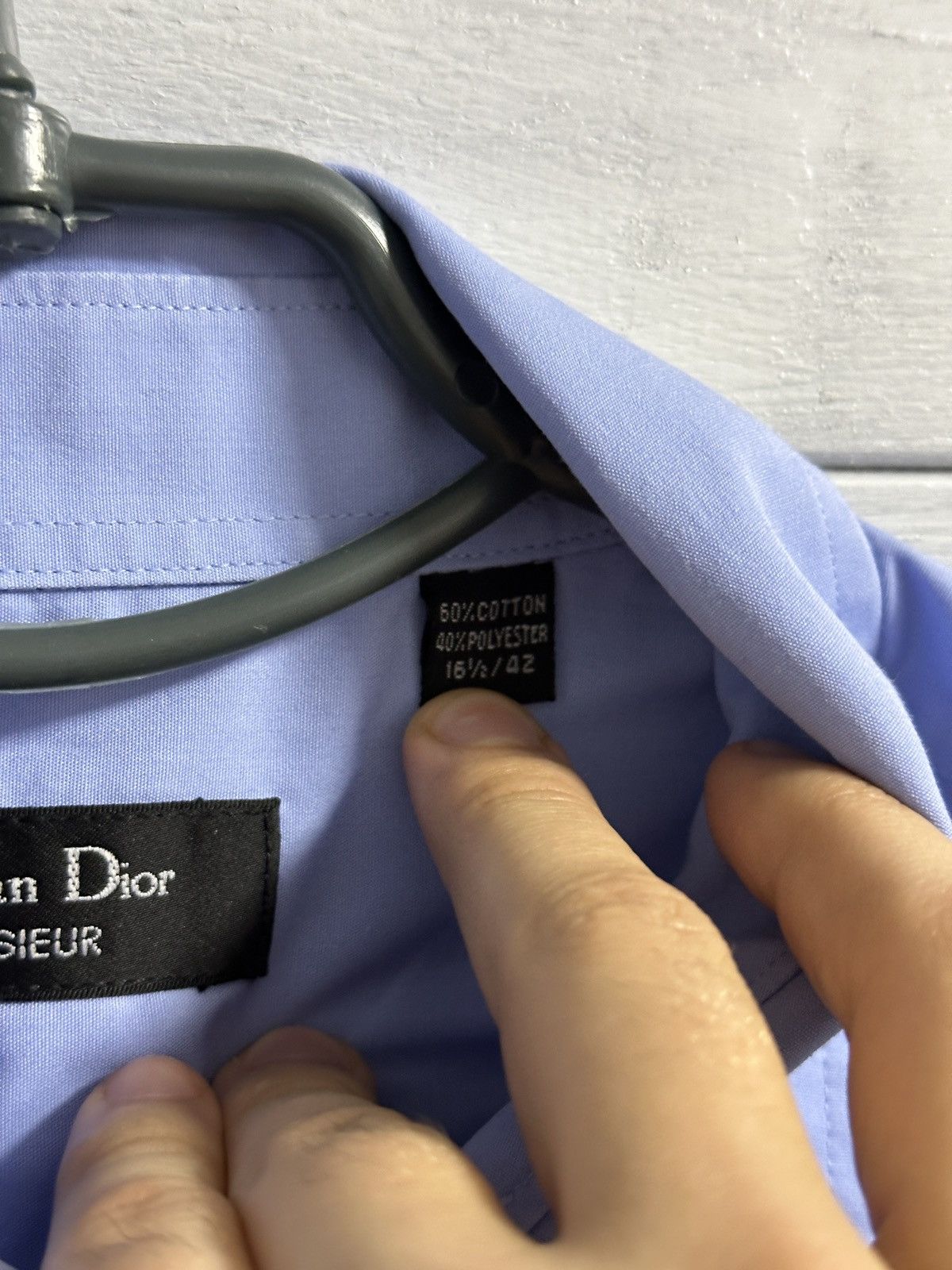 Christian Dior Monsieur Rare Luxury Shirt Christian Dior Monsieur Vintage Size US L / EU 52-54 / 3 - 8 Thumbnail