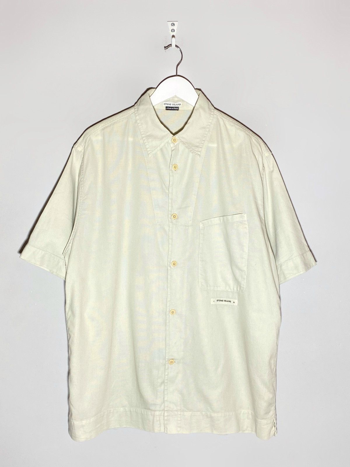 Stone Island Stone Island S/S 2000 Cotton Short Sleeve Shirt Size US L / EU 52-54 / 3 - 1 Thumbnail