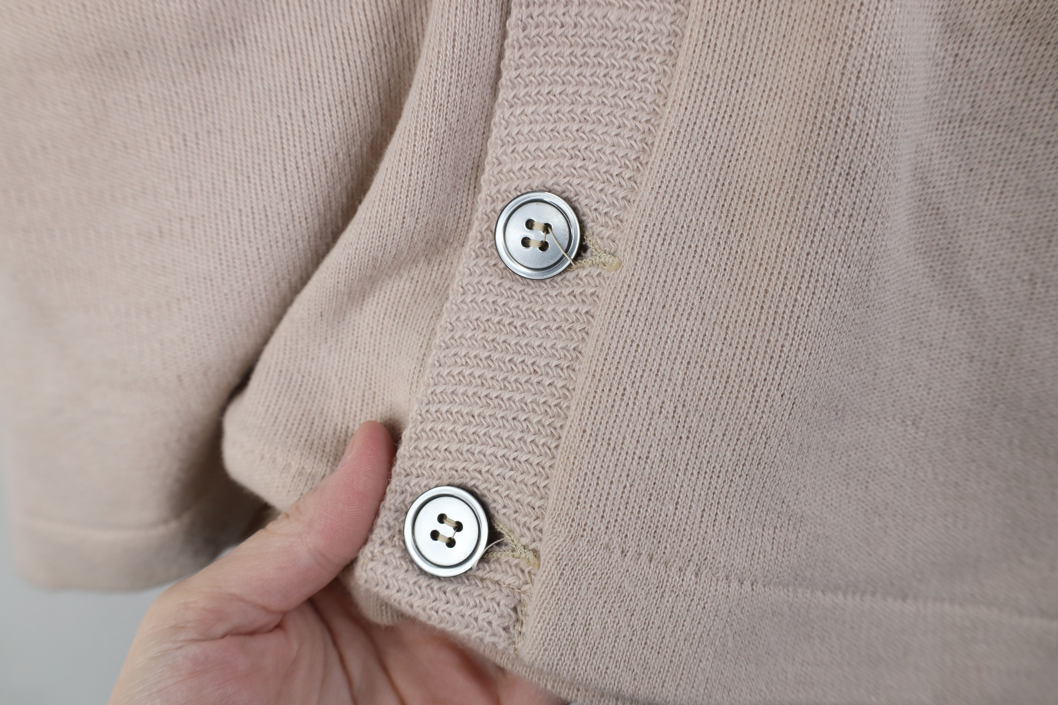 Vintage Vintage 50s Penneys Knit Button Cardigan Sweater Taupe USA Size US XXL / EU 58 / 5 - 5 Thumbnail