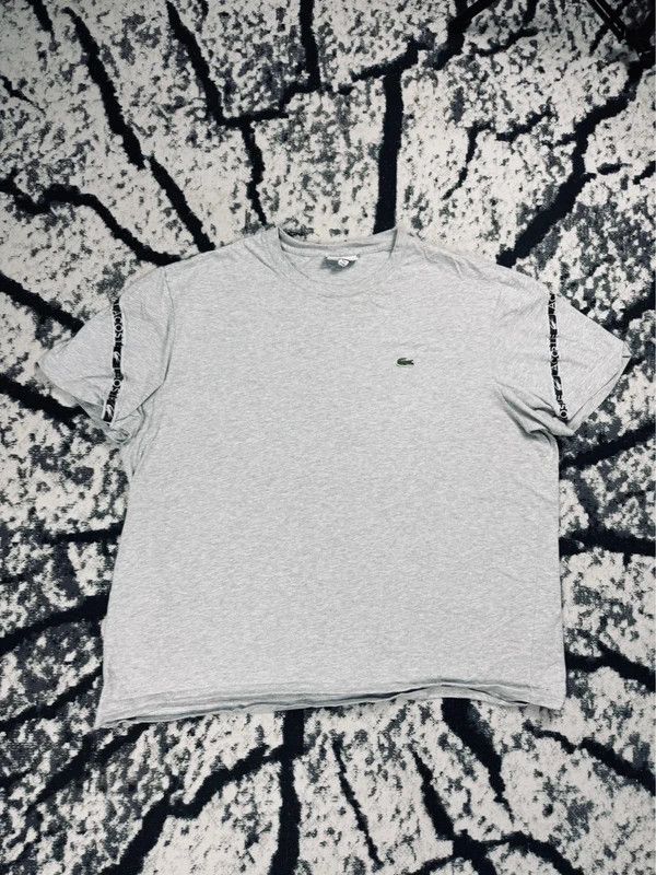 Lacoste Lacoste T-shirt gray logo stripes 3XL Size US XXL / EU 58 / 5 - 1 Thumbnail
