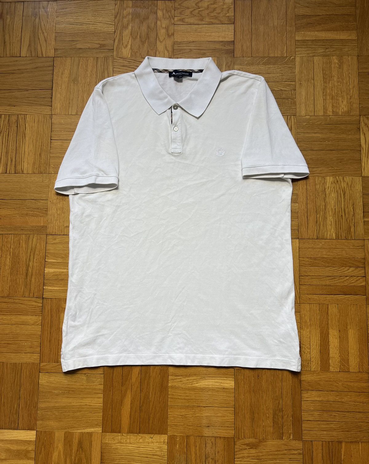 Aquascutum Polo Shirt Aquascutum London white small logo Size US XL / EU 56 / 4 - 1 Thumbnail