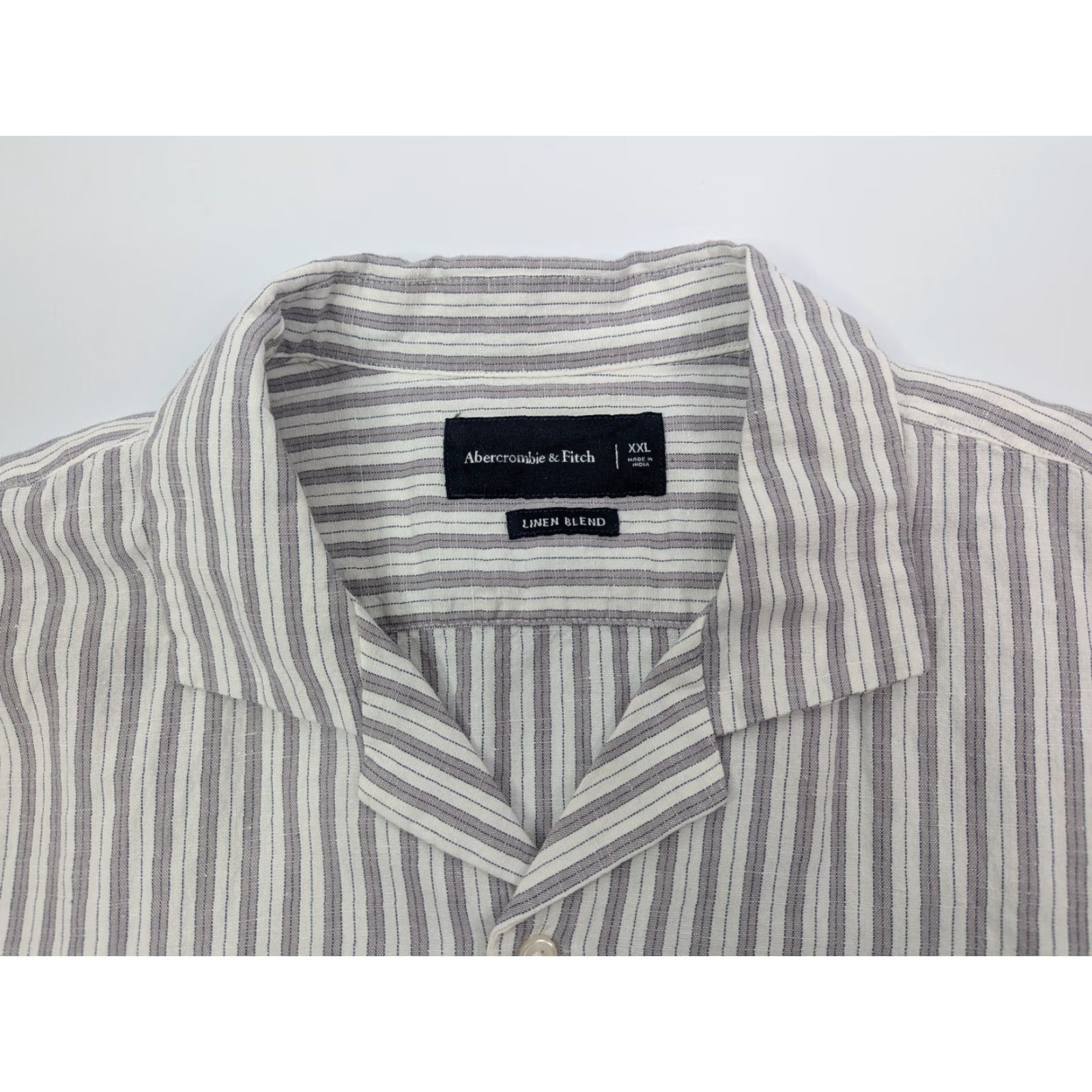 Abercrombie & Fitch Abercrombie Fitch Shirt Mens 2XL Linen Blend Striped Button-Up Summer Camp Outdoor Preppy Size US XXL / EU 58 / 5 - 5 Thumbnail