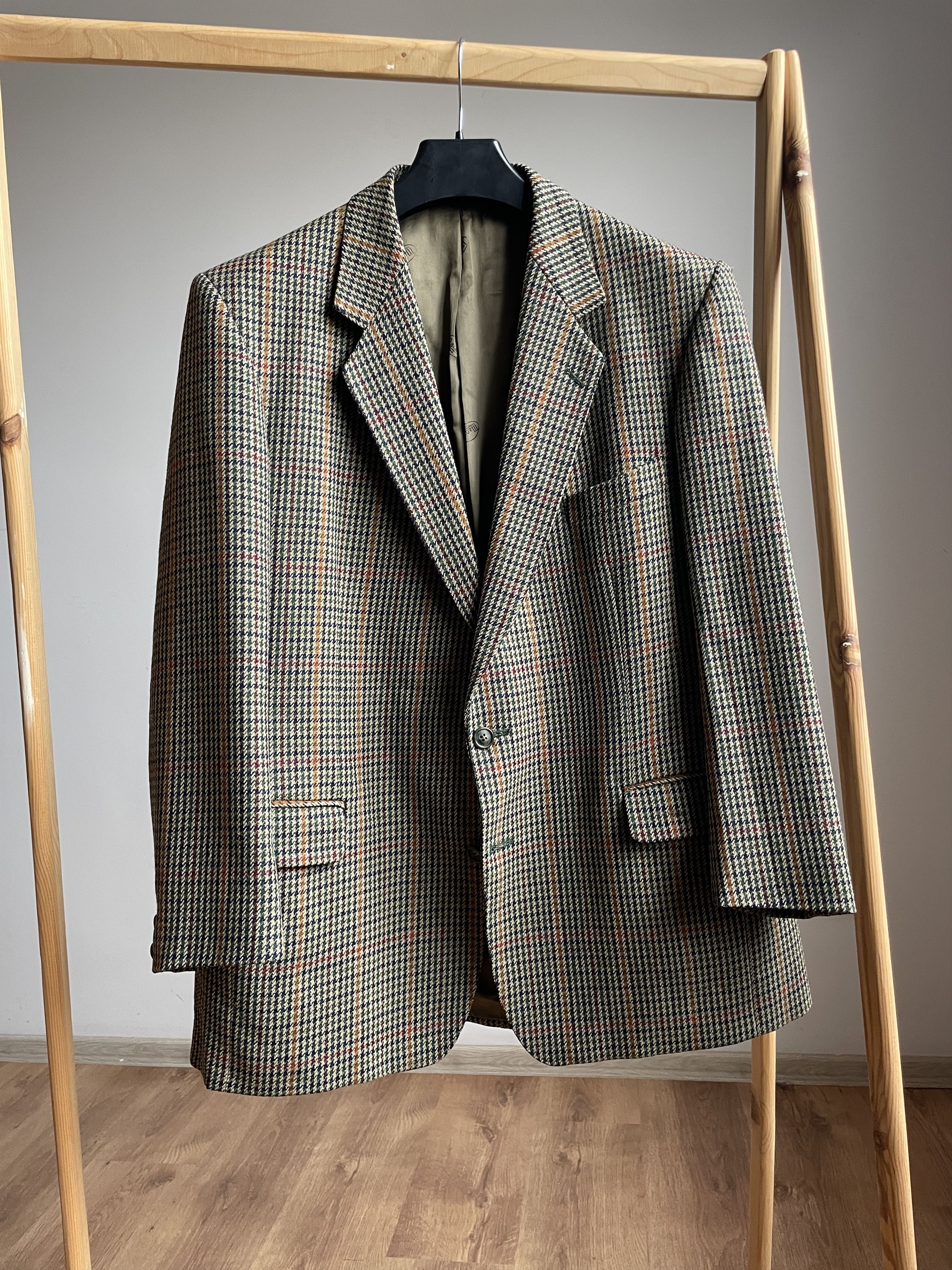 Magee Magee Vintage Olympic T2 Houndstooth Tweed Blazer Size 44R - 1 Thumbnail
