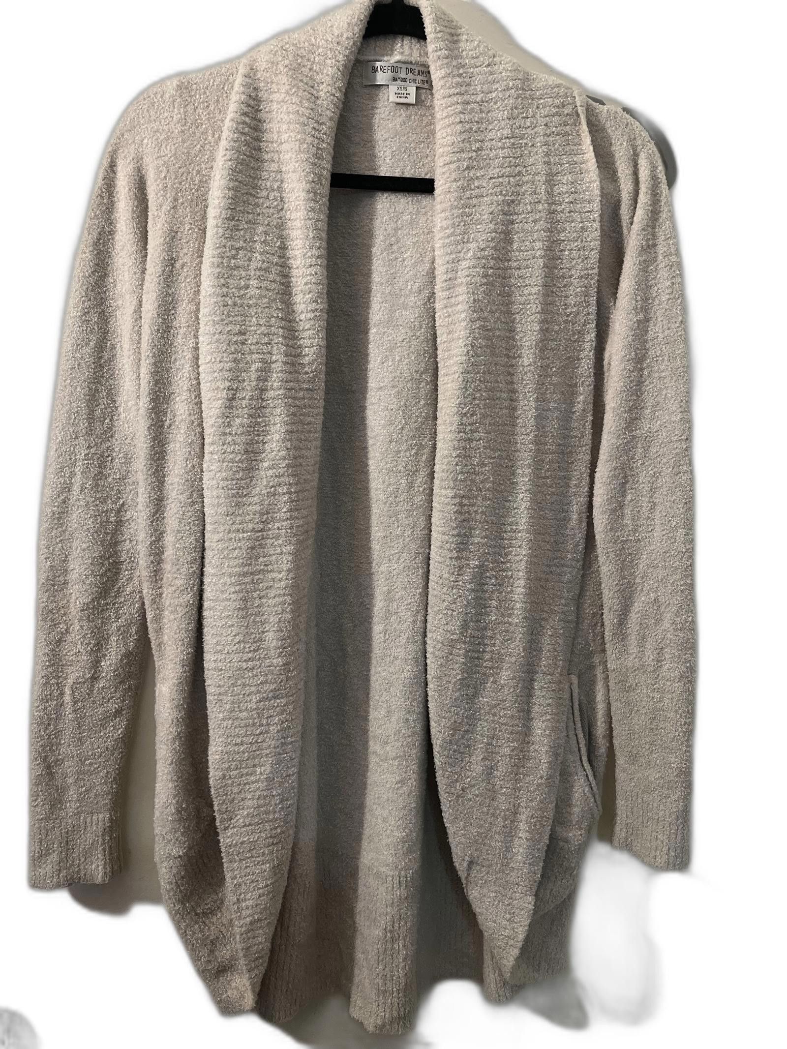 Barefoot Dreams CozyChic Cardigan - Taupe - Size Medium