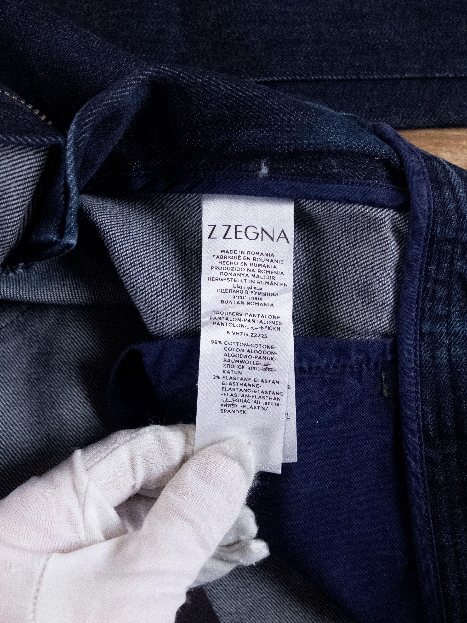Z Zegna Z ZEGNA straight leg navy blue denim jeans authentic 31 Size US 31 - 6 Thumbnail