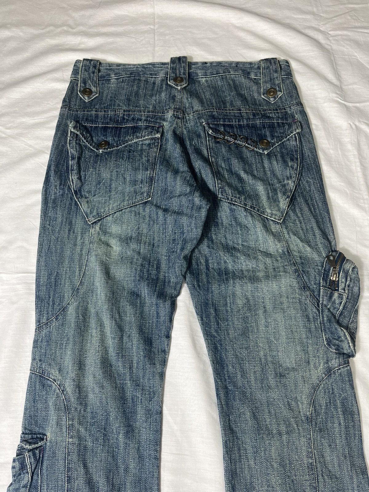 If Six Was Nine × Le Grande Bleu (L.G.B.) Trixy Tactical Pocket Jeans Rare Denim Size US 32 / EU 48 - 10 Thumbnail