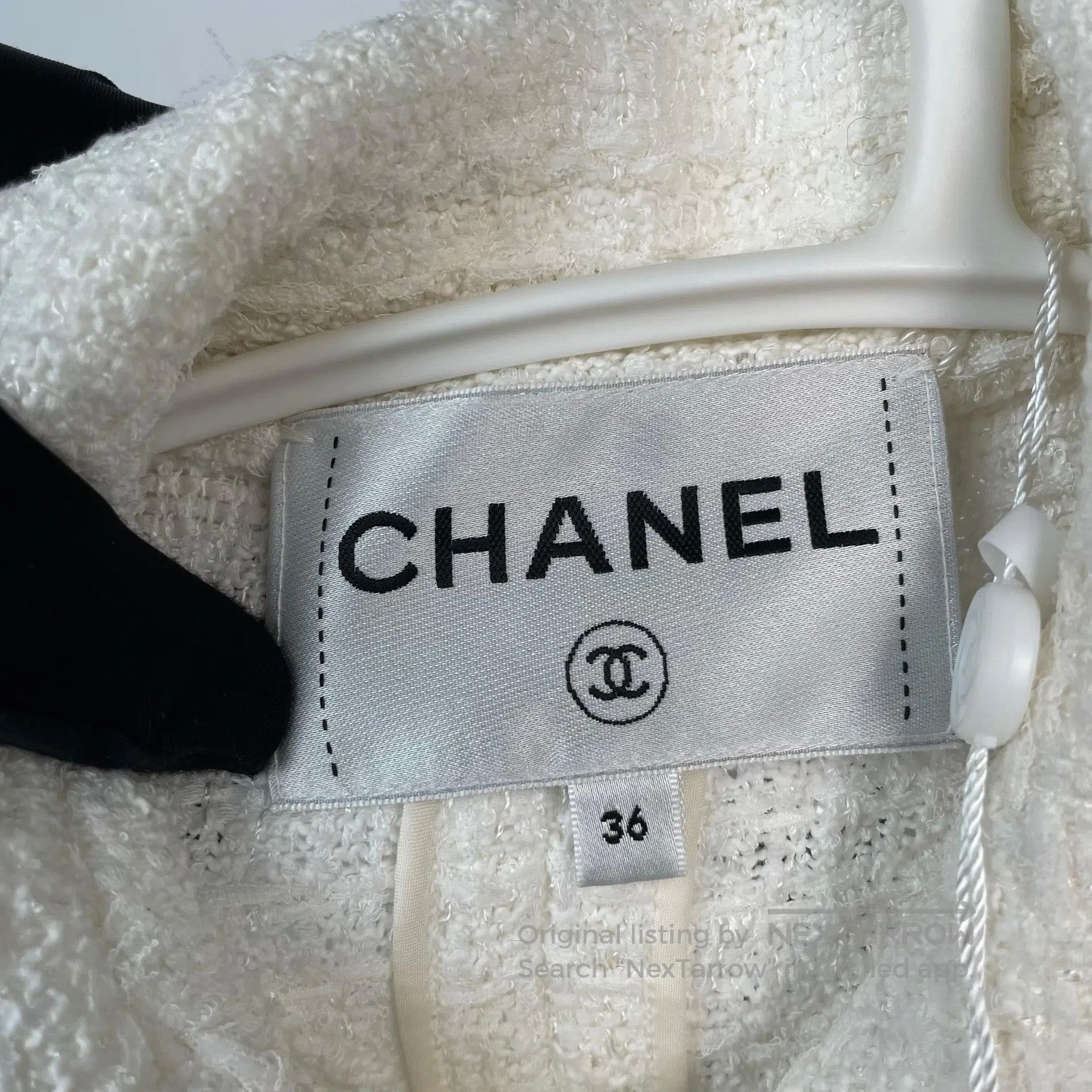 Chanel Chanel White Ribbon Dress Jacket| Size XS / US 0-2 / IT 36-38 - 5 Thumbnail