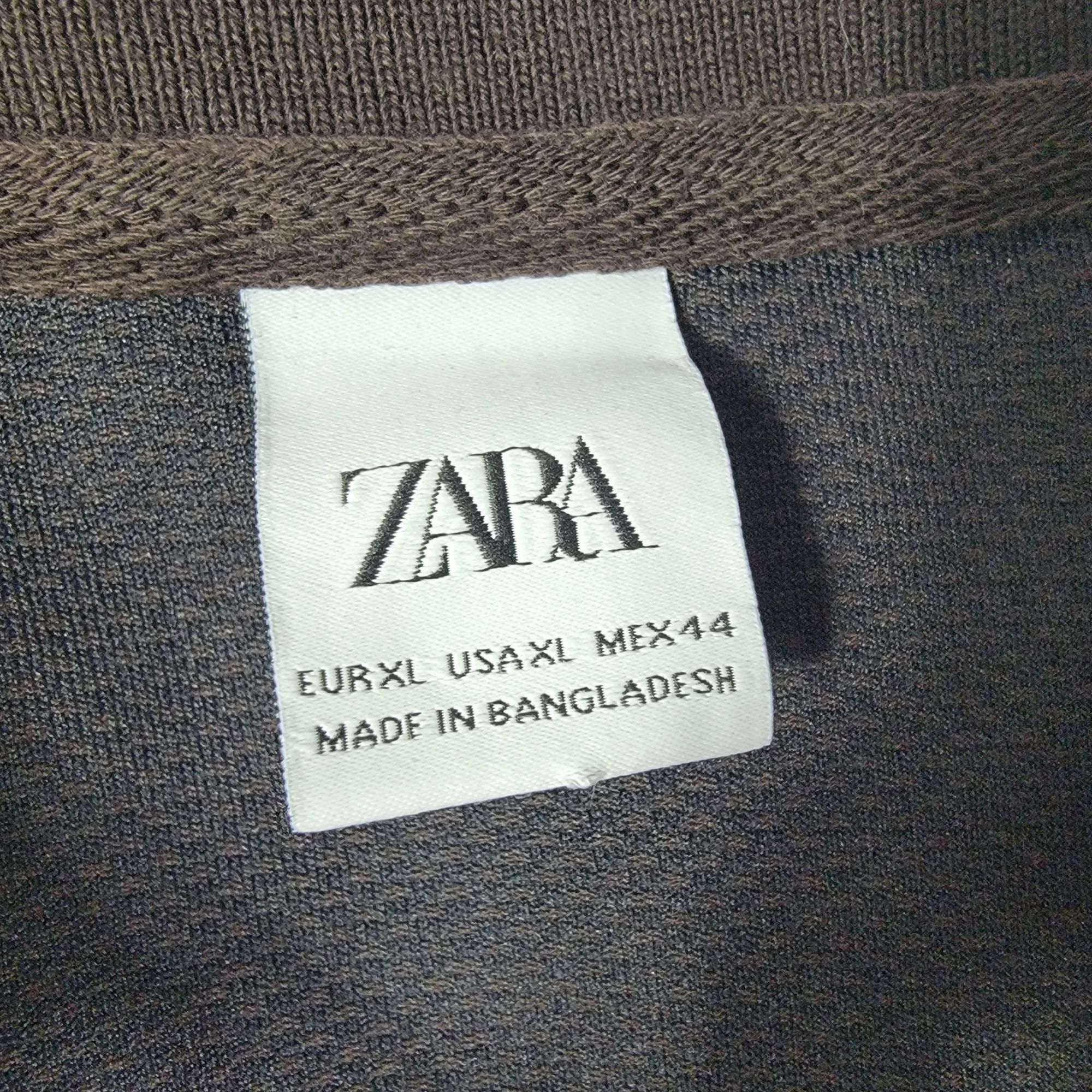 Zara Zara Mens XL Brown Long Sleeve Polo Shirt Casual Formal Part Size US XL / EU 56 / 4 - 3 Thumbnail