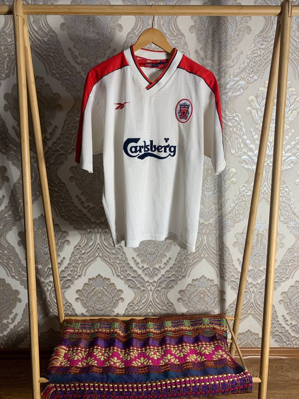 Reebok VERY RARE REEBOK LIVERPOOL ENGLAND SOCCER JERSEY RETRO 90s Size US XL / EU 56 / 4 - 2 Thumbnail