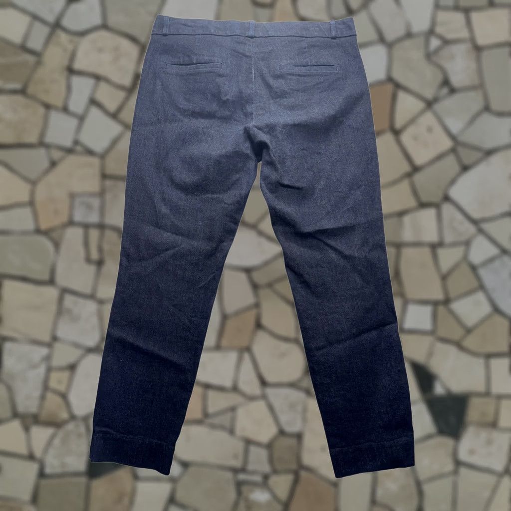 Banana Republic Banana Republic Sloan Fit Navy Stretch Cotton Pants Womens 6 Dress Pants 32" Inseam Denim Texture {/* Like New */} Size 28" / US 6 / IT 42 - 1 Thumbnail