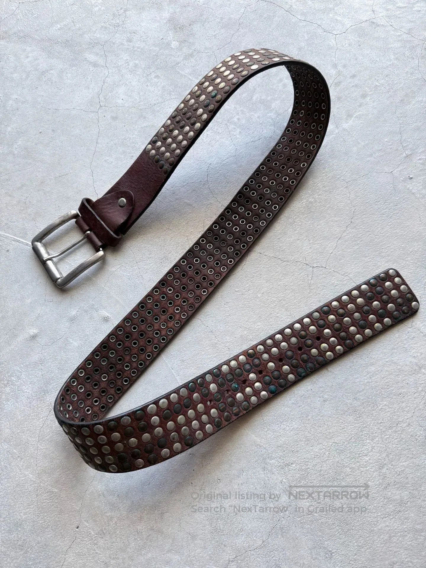 Vintage Vintage 90s Studded Leather Belt. Size ONE SIZE - 1 Thumbnail