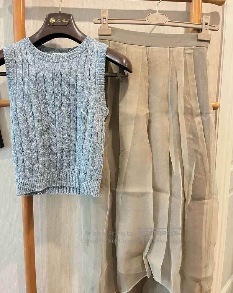 Brunello Cucinelli Brunello Cucinelli Brown asymmetrical tulle skirt Size 25" / US 0 / IT 36 - 2 Thumbnail