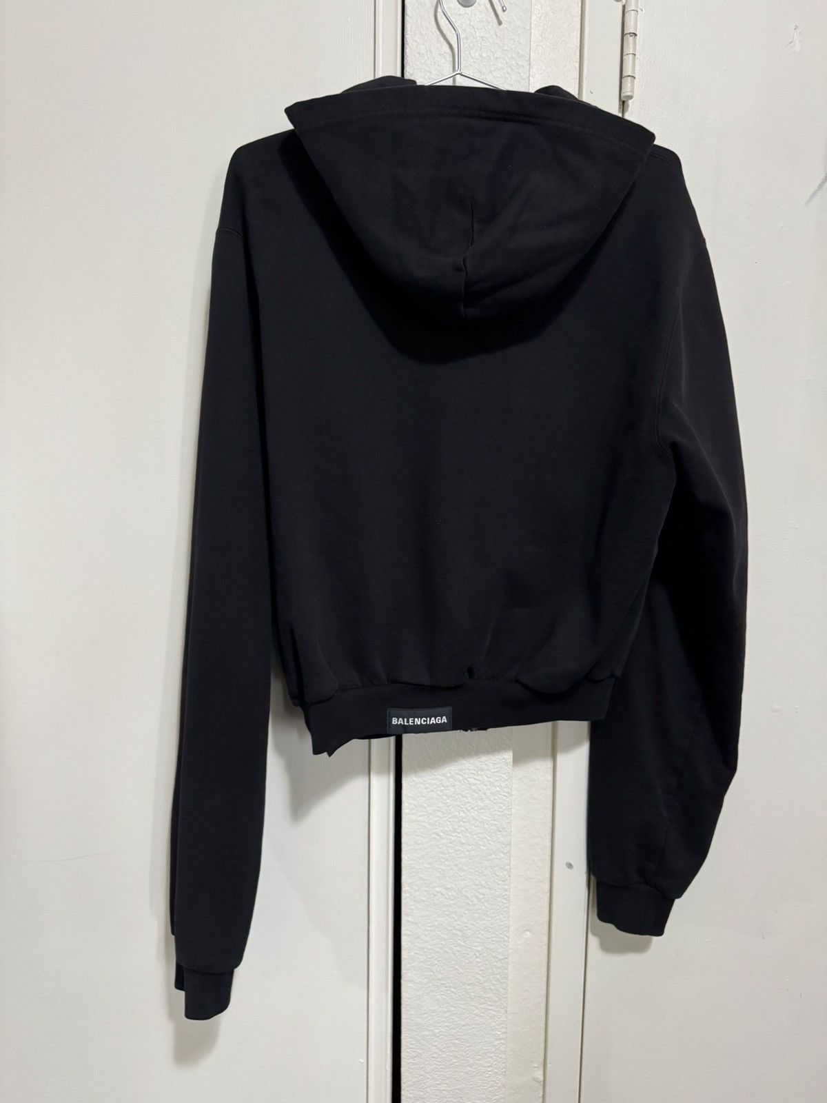 Balenciaga Balenciaga Tab Zip Up Hoodie Cropped Size US M / EU 48-50 / 2 - 3 Thumbnail