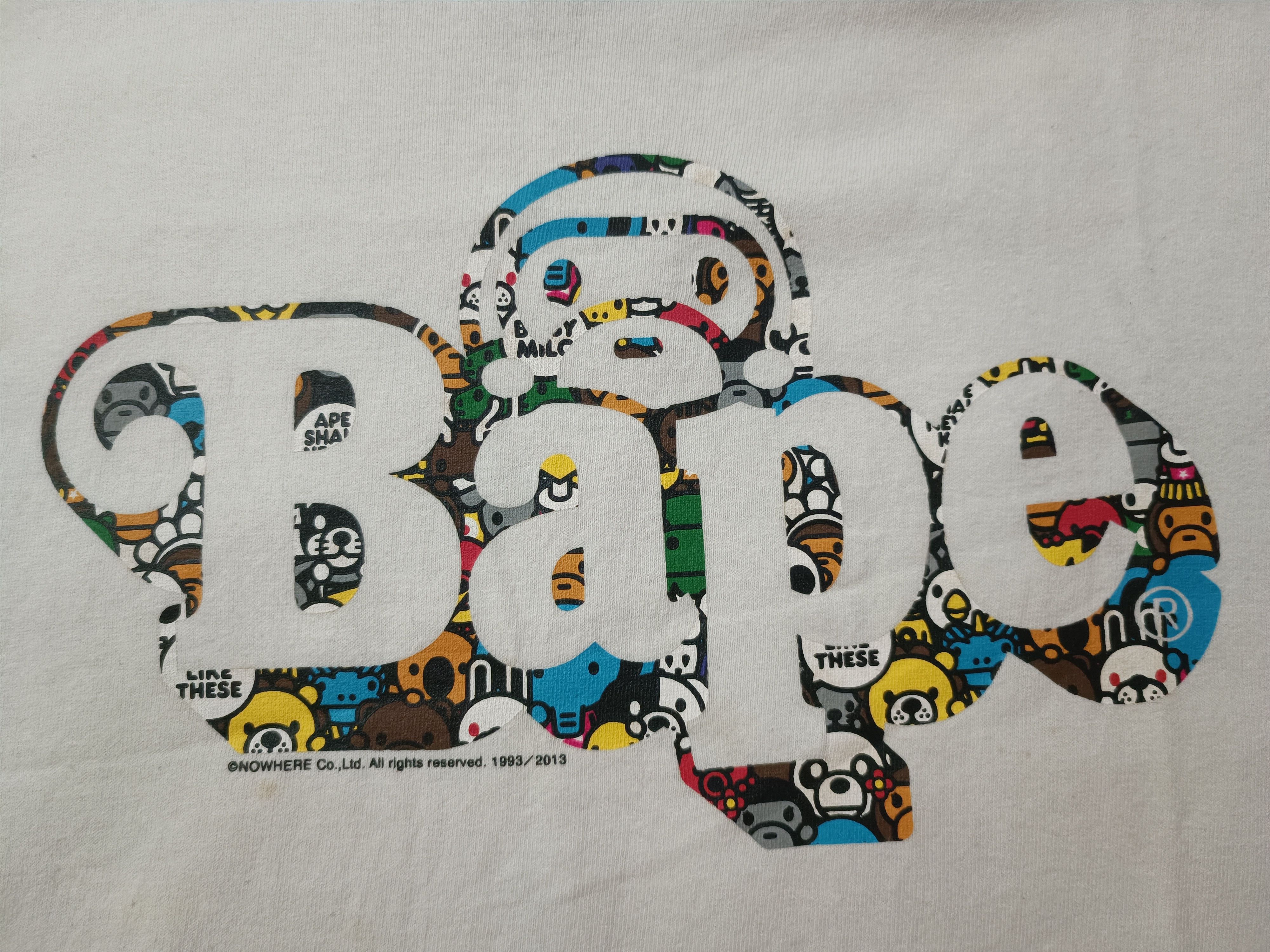 Bape Bape Babymilo By A Bathing Ape T Shirt Size US M / EU 48-50 / 2 - 3 Thumbnail